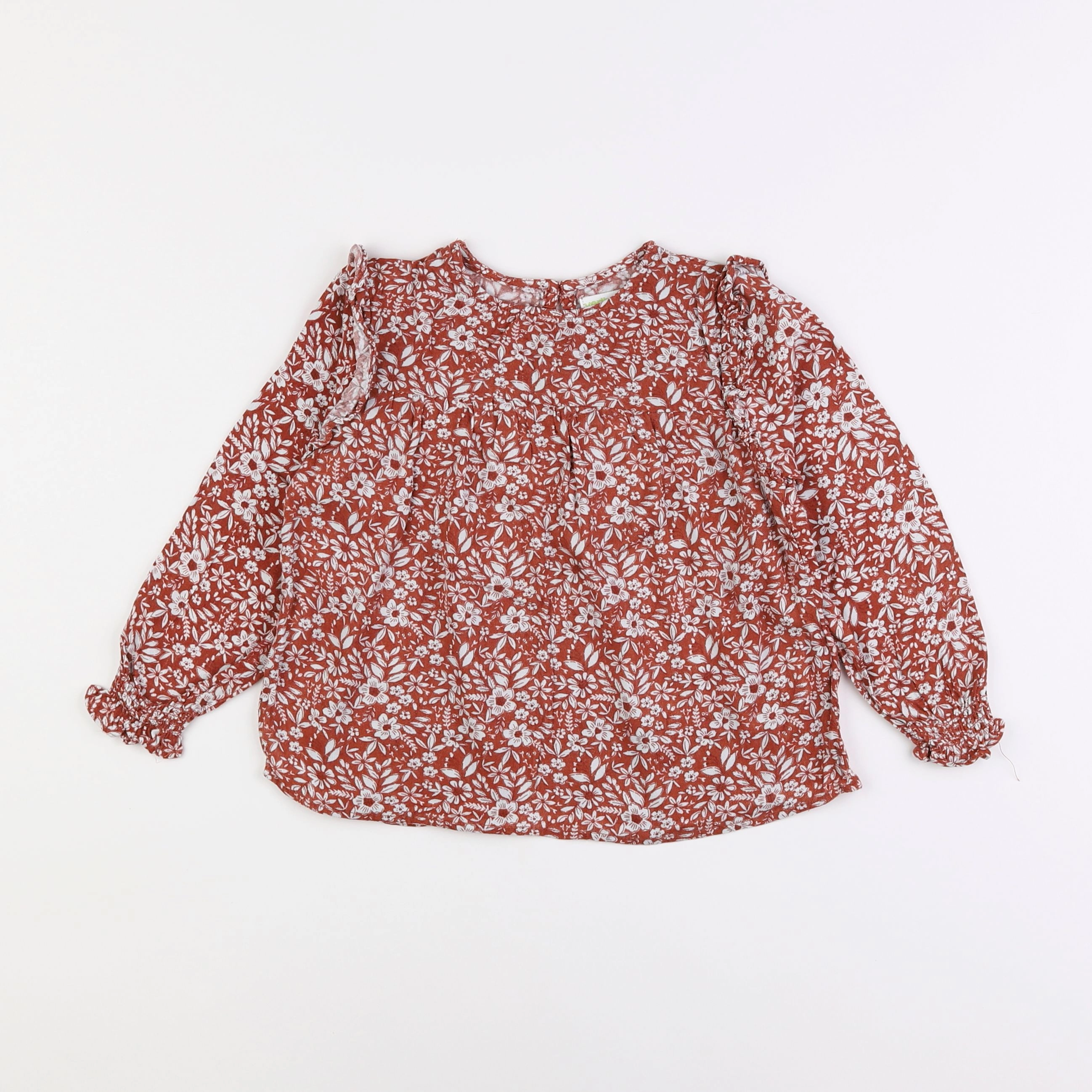 Vertbaudet - blouse marron - 5 ans