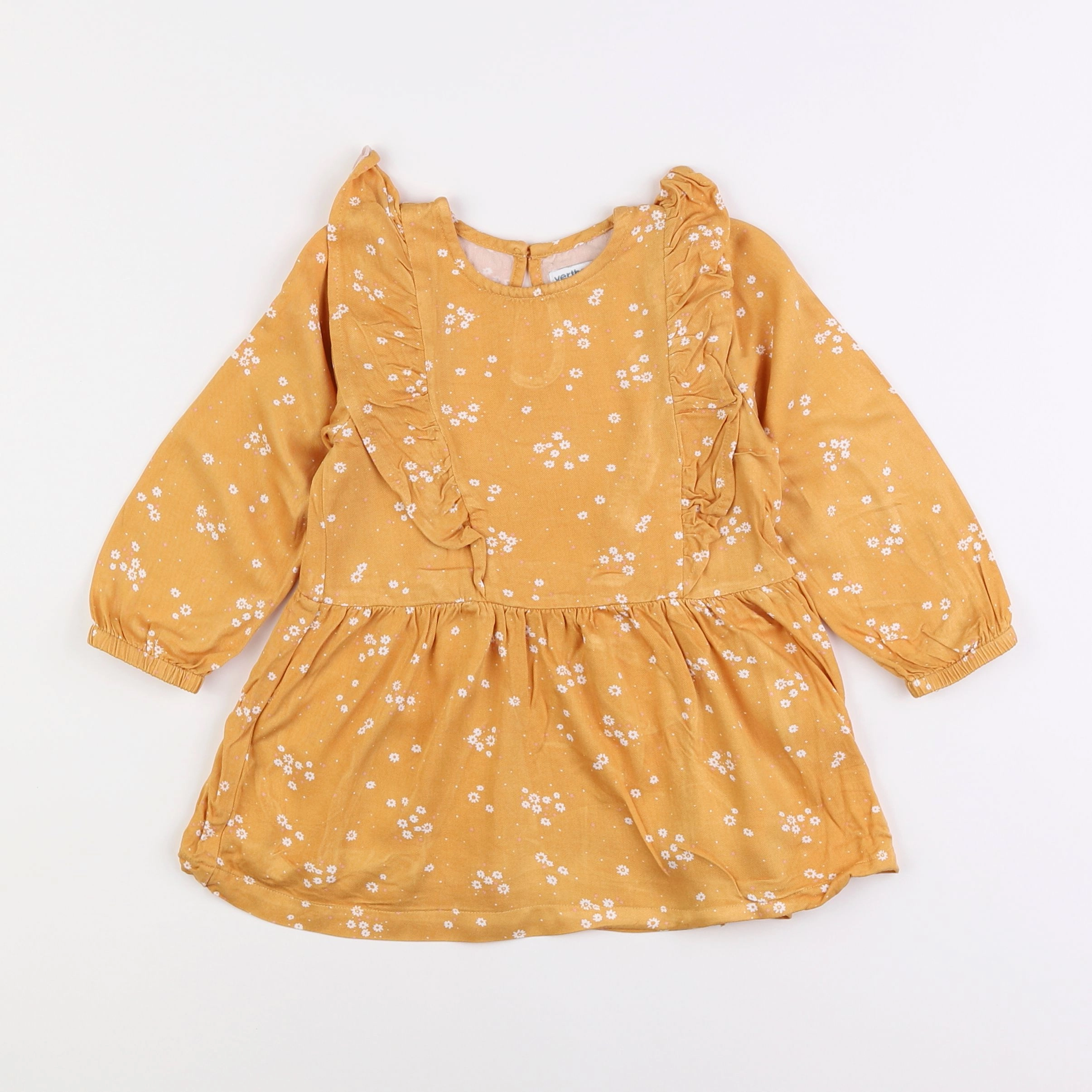 Vertbaudet - robe jaune - 2 ans