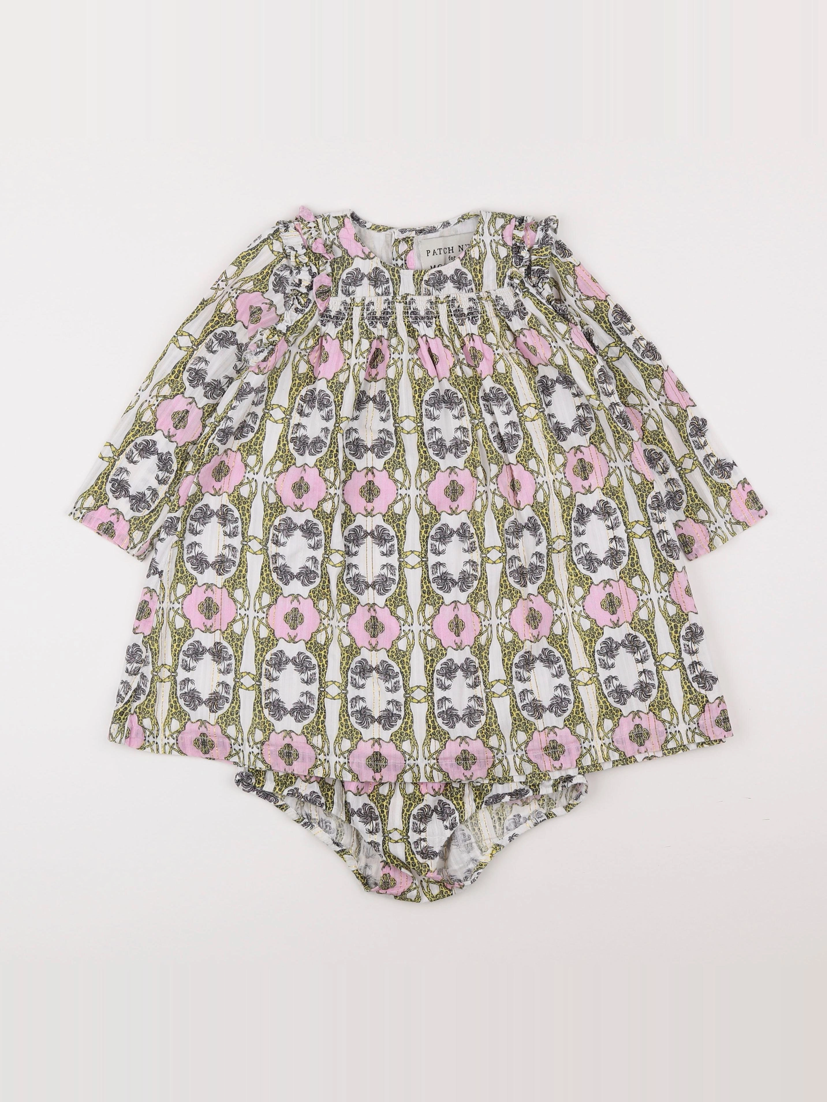 Monoprix - robe multicolore - 2/3 ans