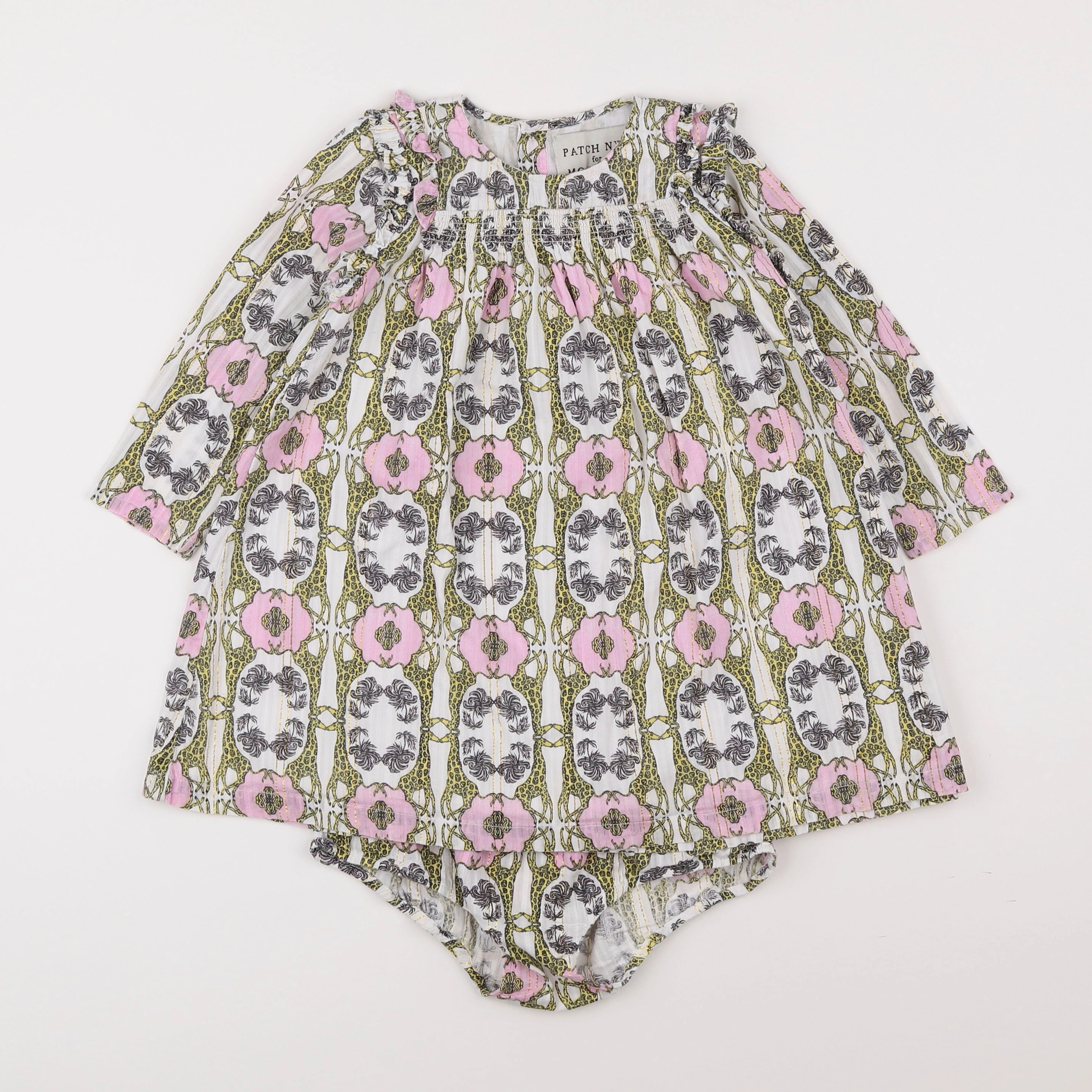 Monoprix - robe multicolore - 2/3 ans