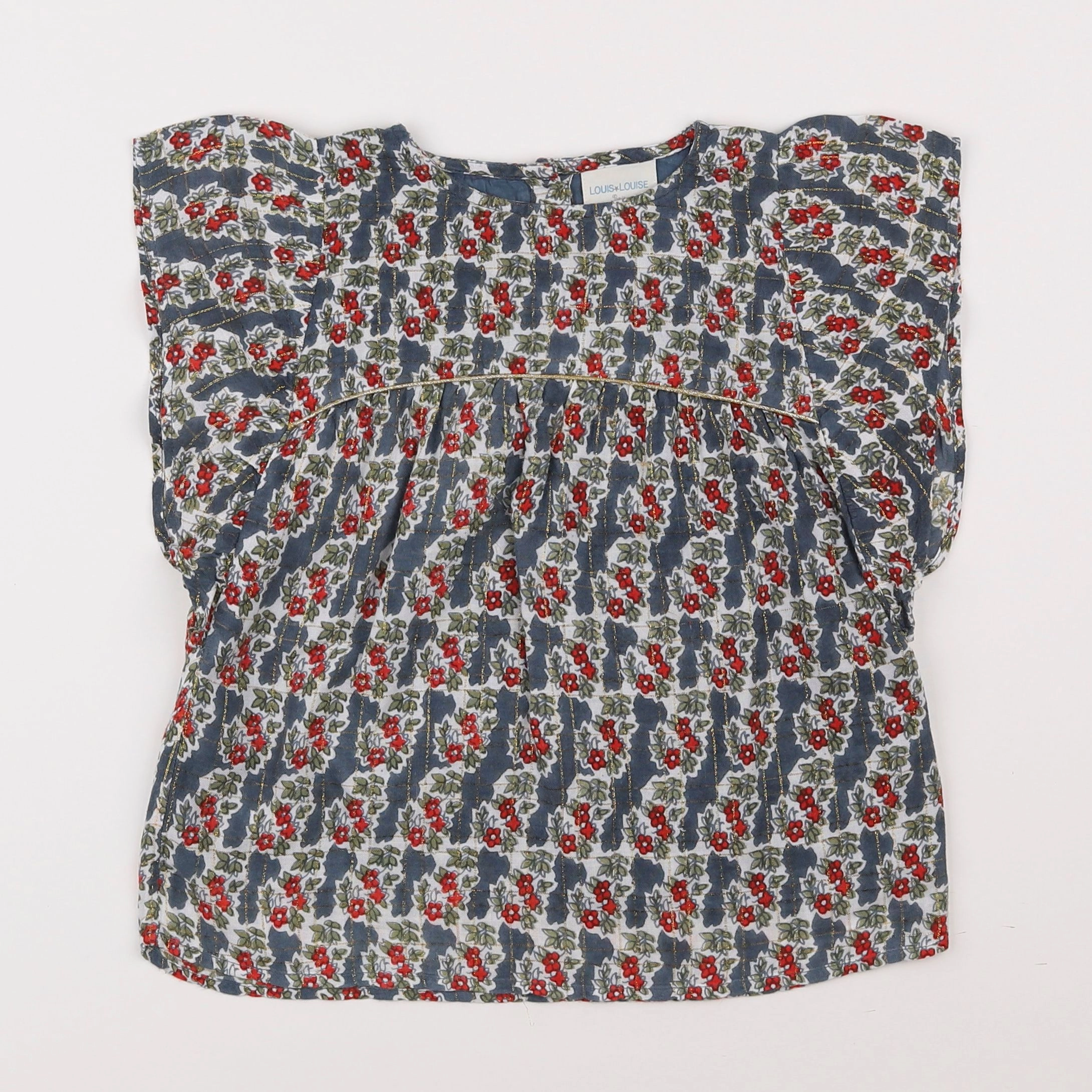 Louis Louise - blouse multicolore, or - 6 ans