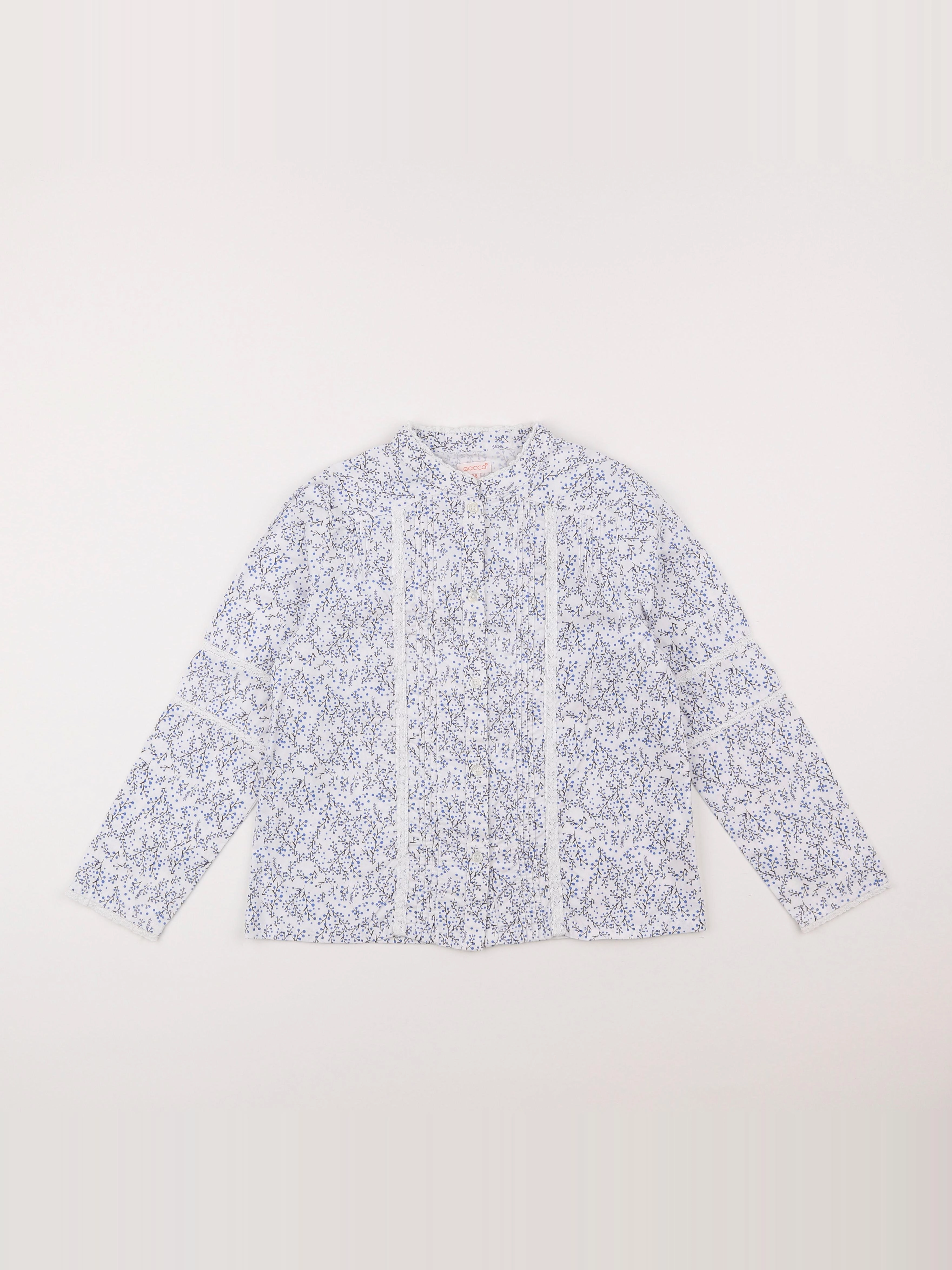 Gocco - blouse bleu - 7/8 ans