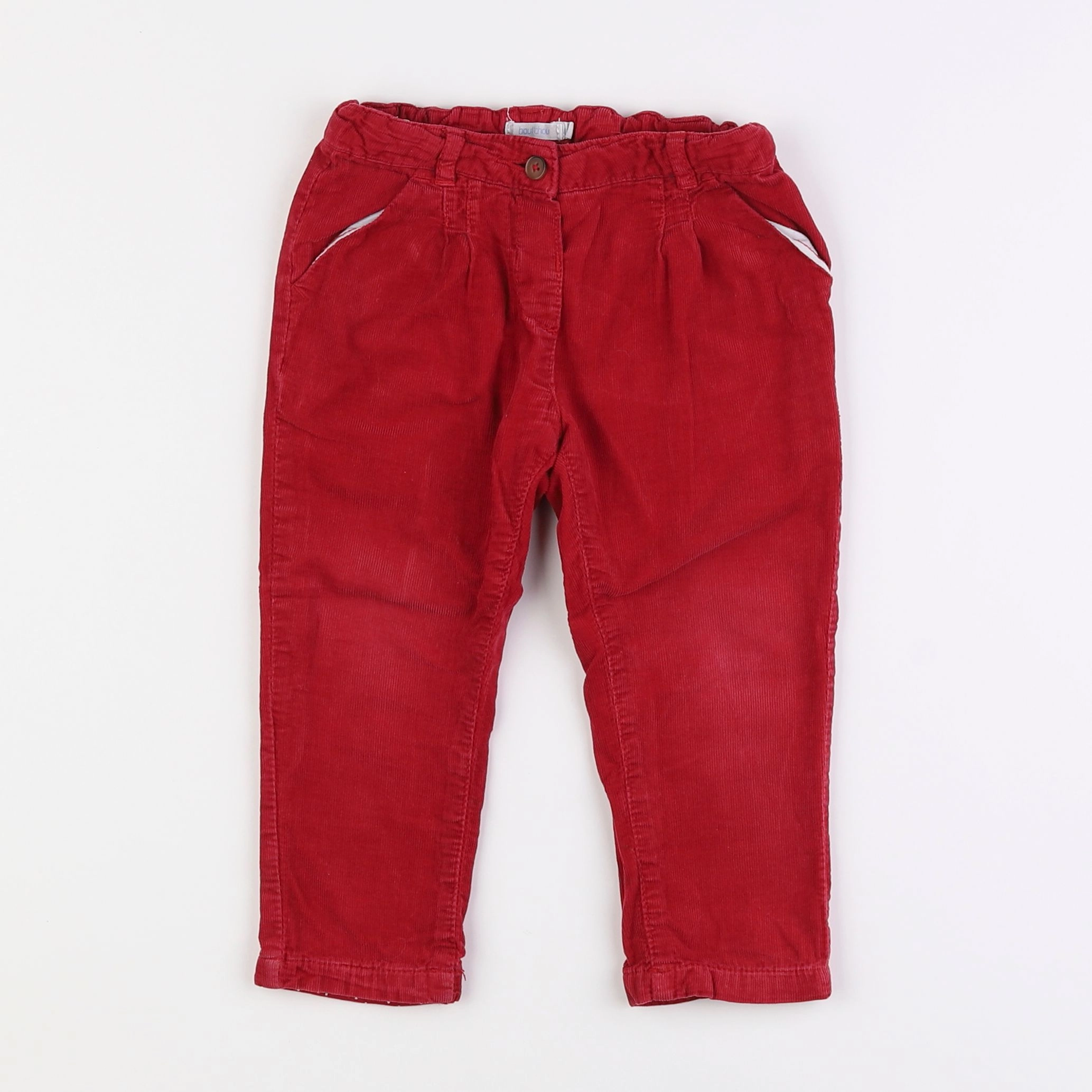 Boutchou - pantalon rouge - 2 ans