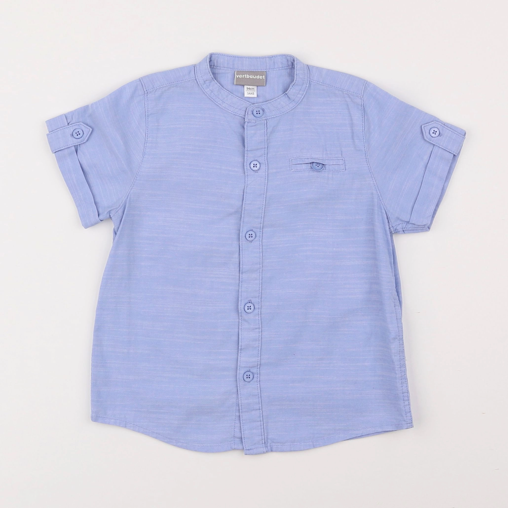 Vertbaudet - chemise bleu - 3 ans