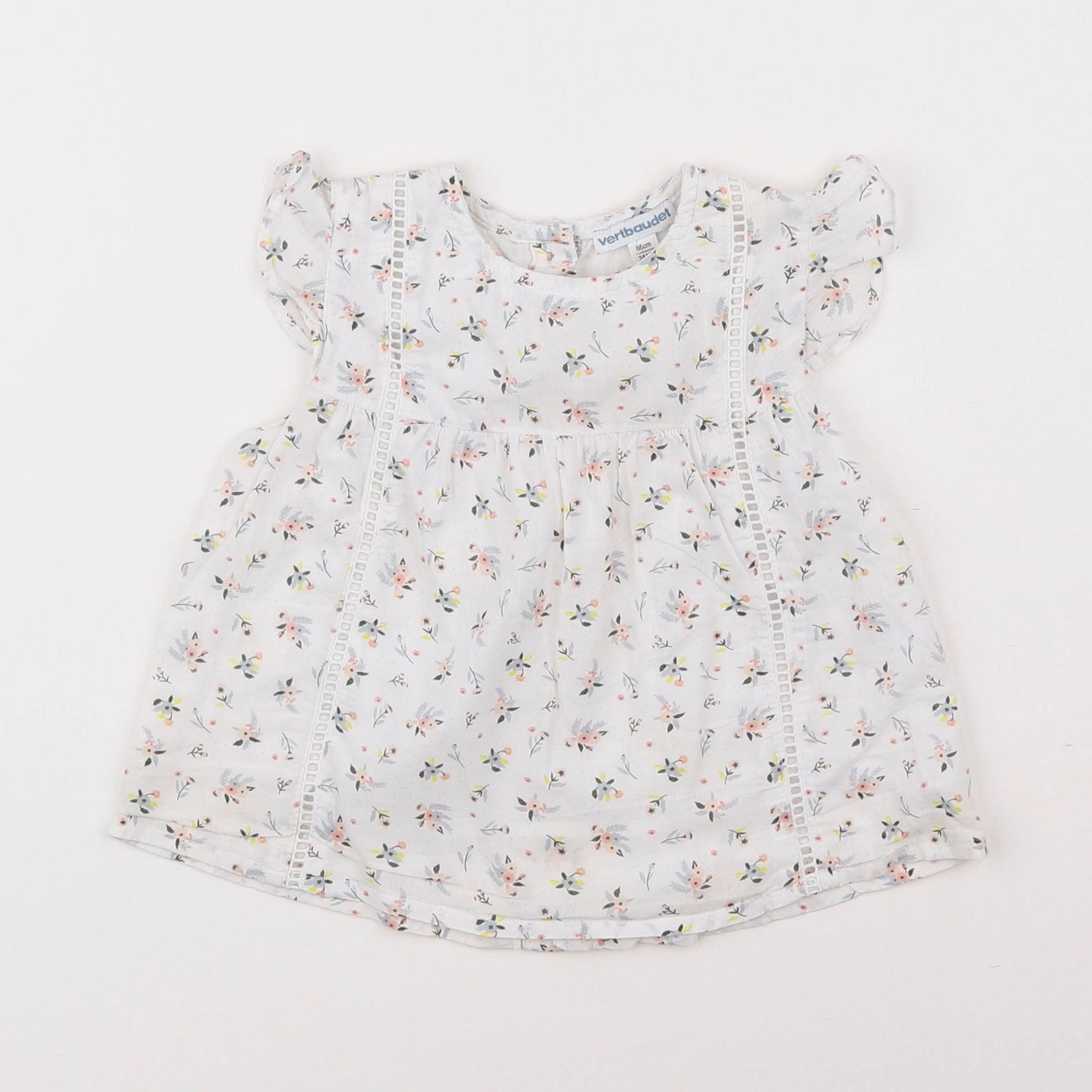 Vertbaudet - blouse blanc - 2 ans