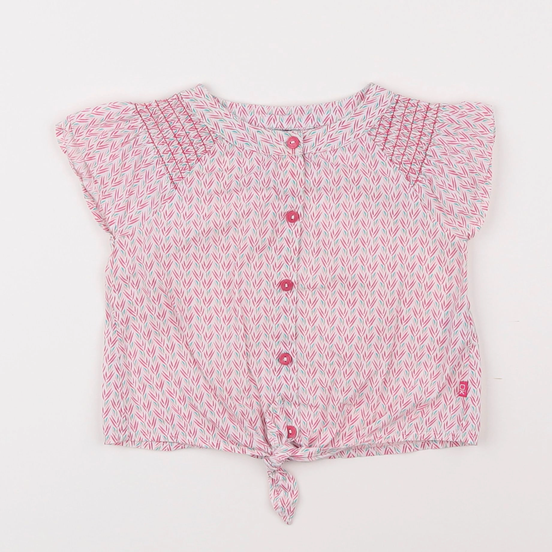 Okaidi - chemise rose - 3 ans