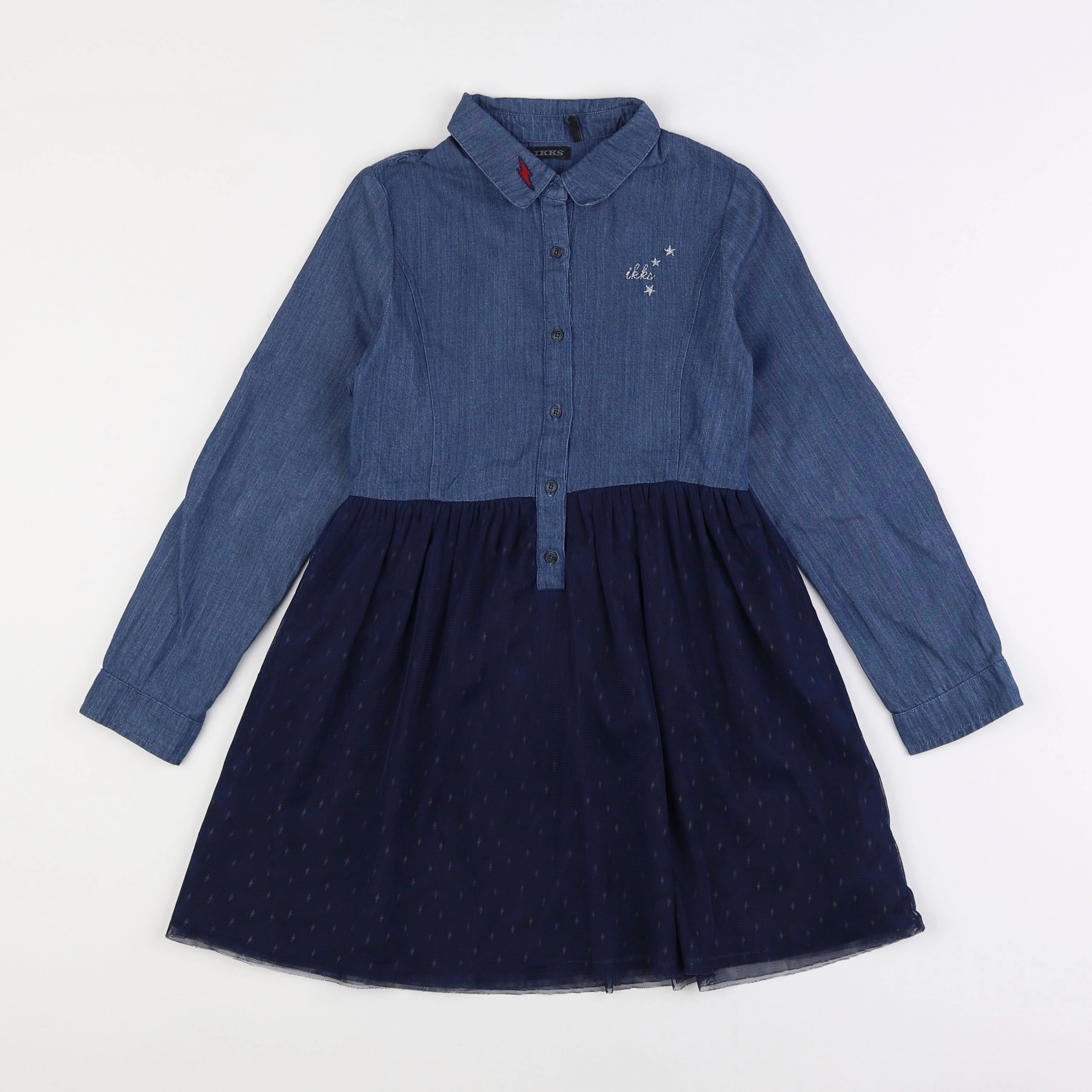 IKKS - robe bleu - 8 ans