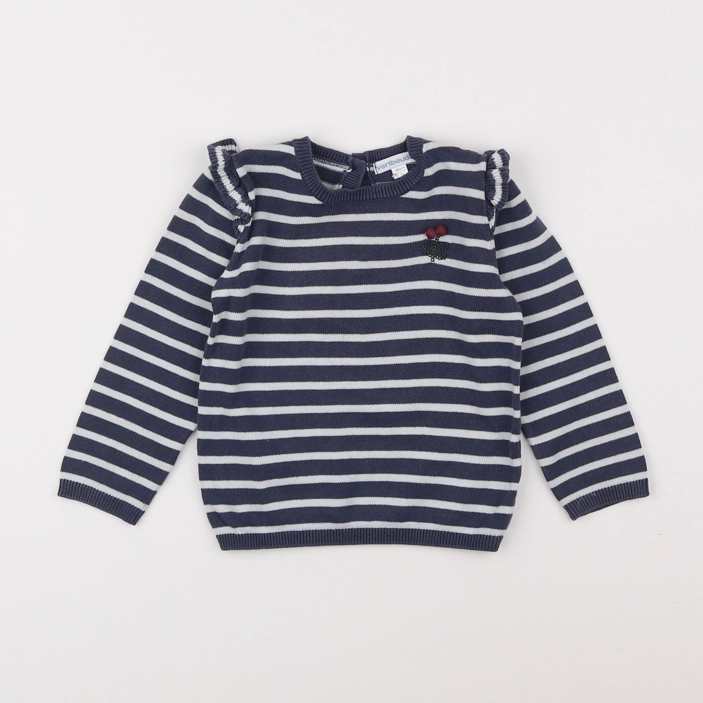 Vertbaudet - pull bleu - 2 ans