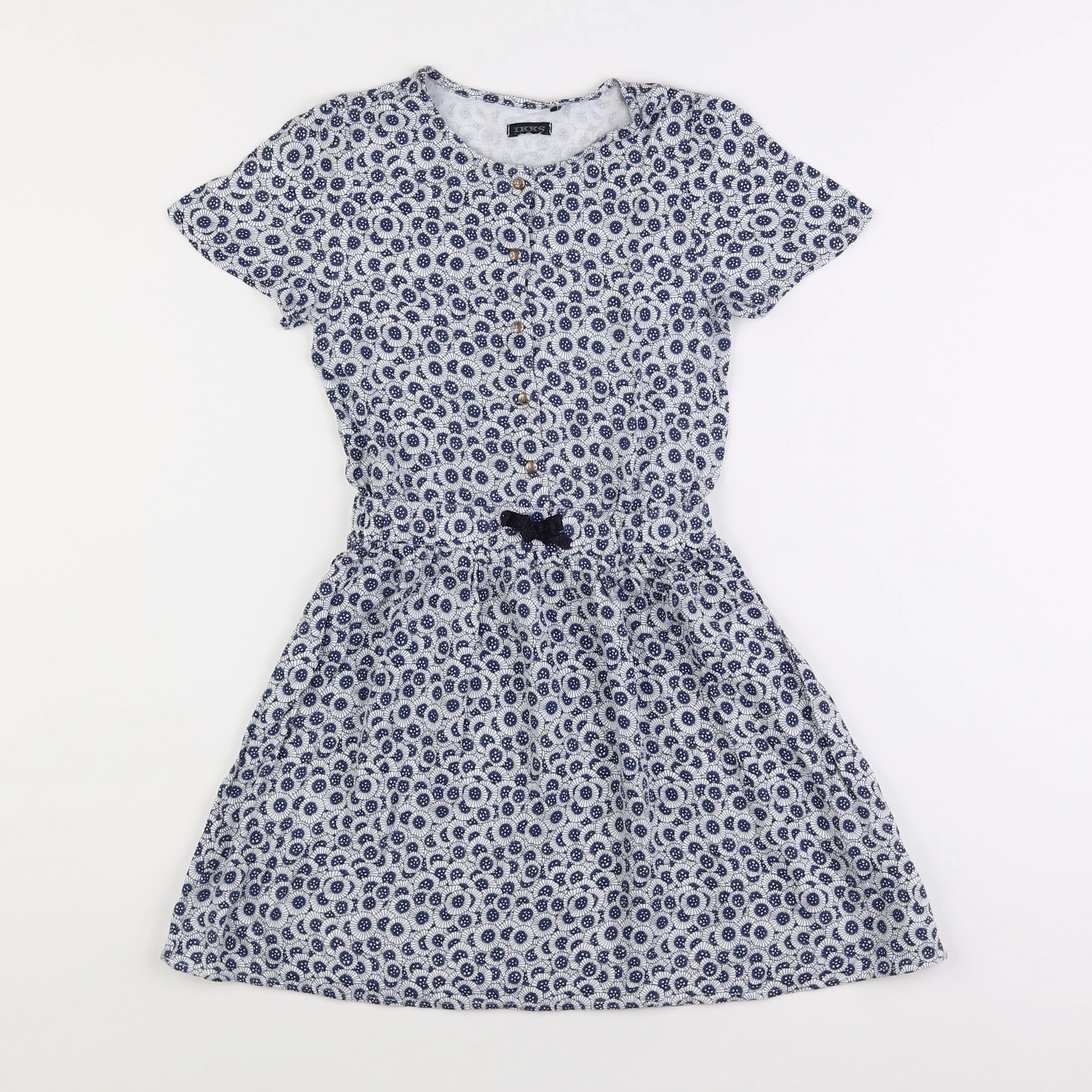 IKKS - robe bleu - 8 ans