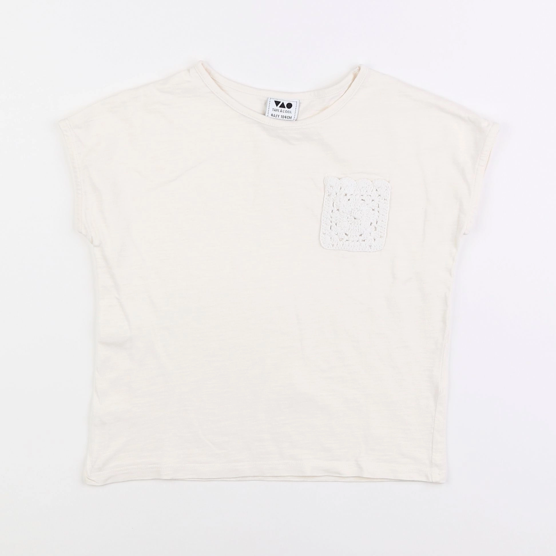 Tape à l'oeil - tee-shirt blanc - 4 ans