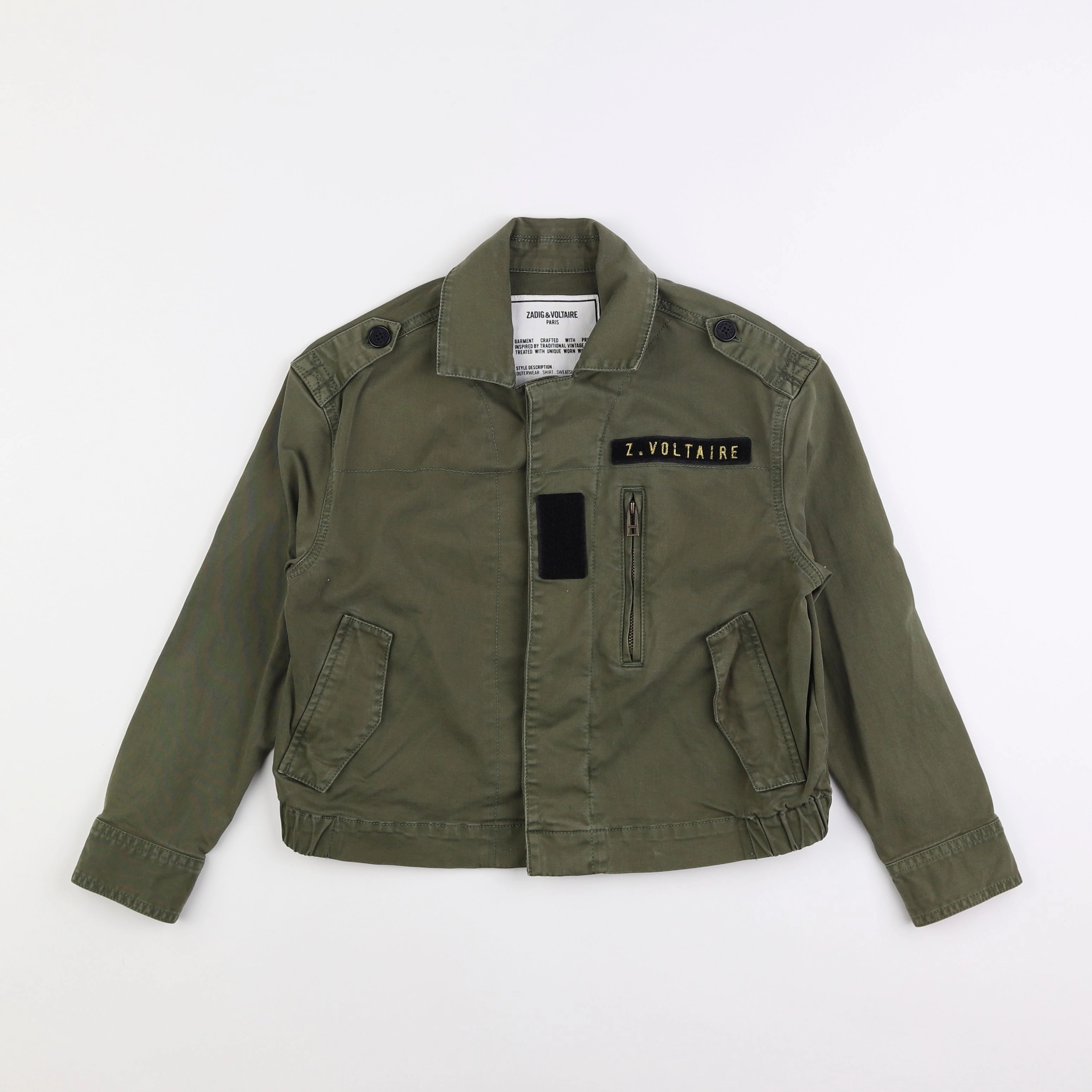 Zadig & Voltaire - veste vert - 10 ans