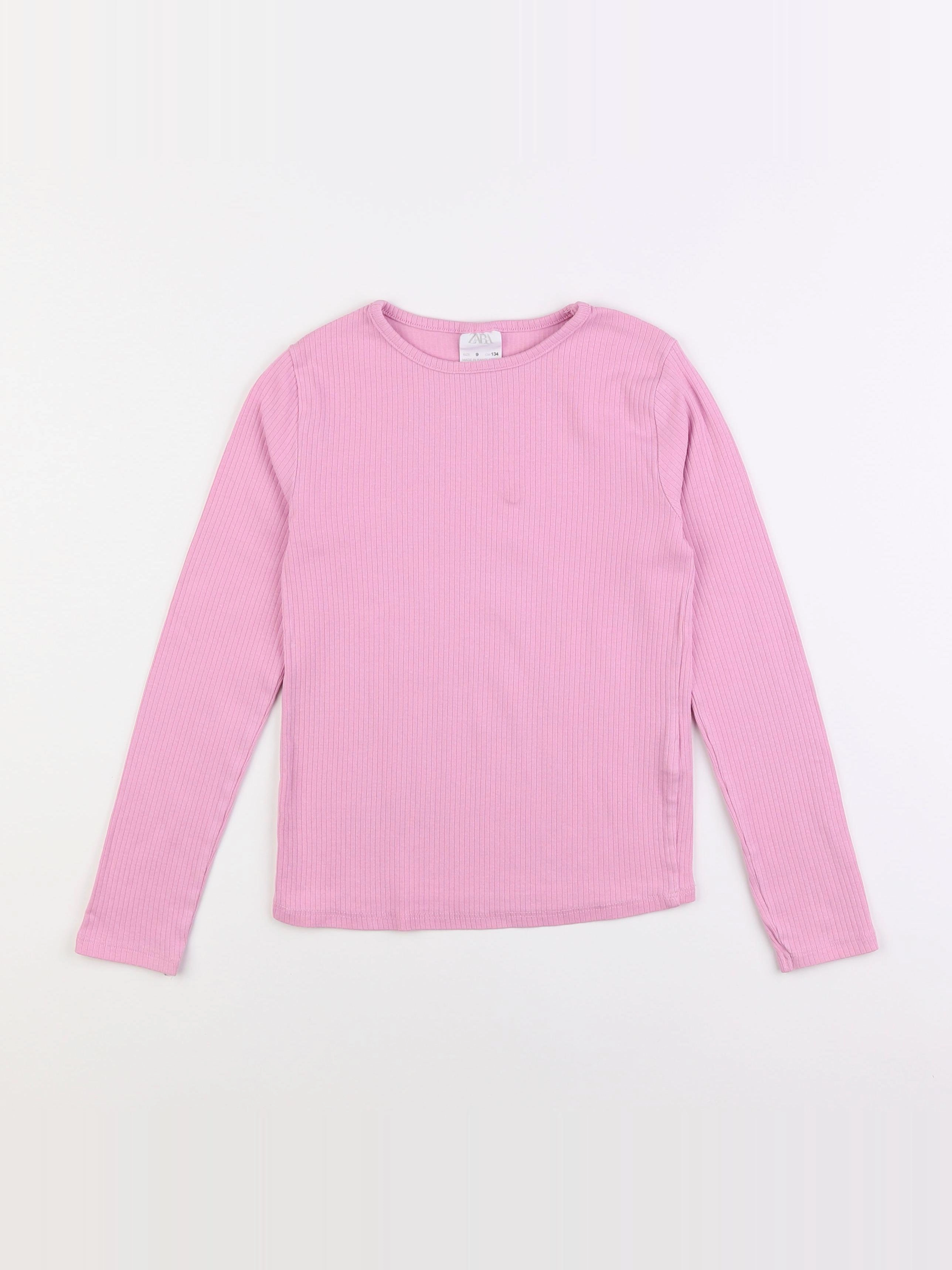 Zara - tee-shirt rose - 9 ans