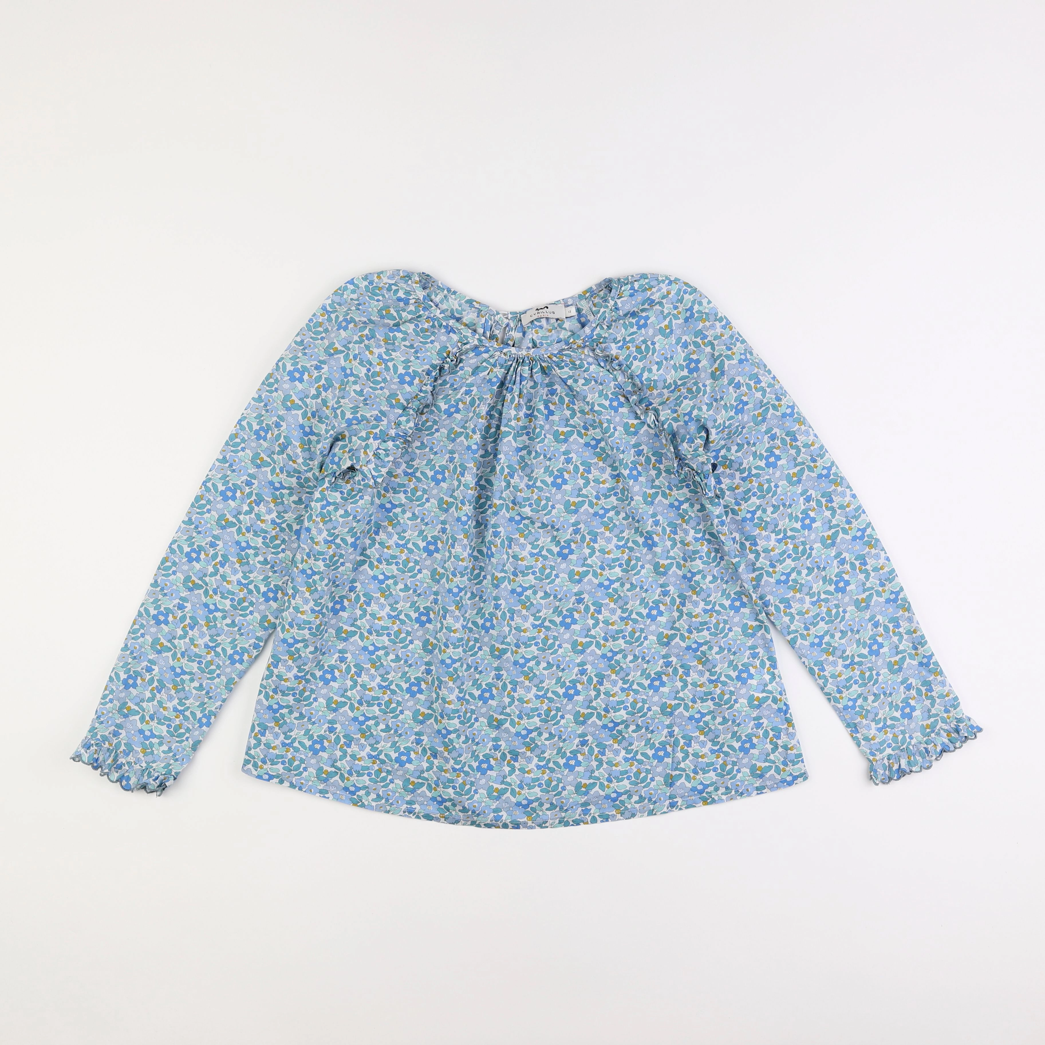 Cyrillus - blouse bleu - 12 ans