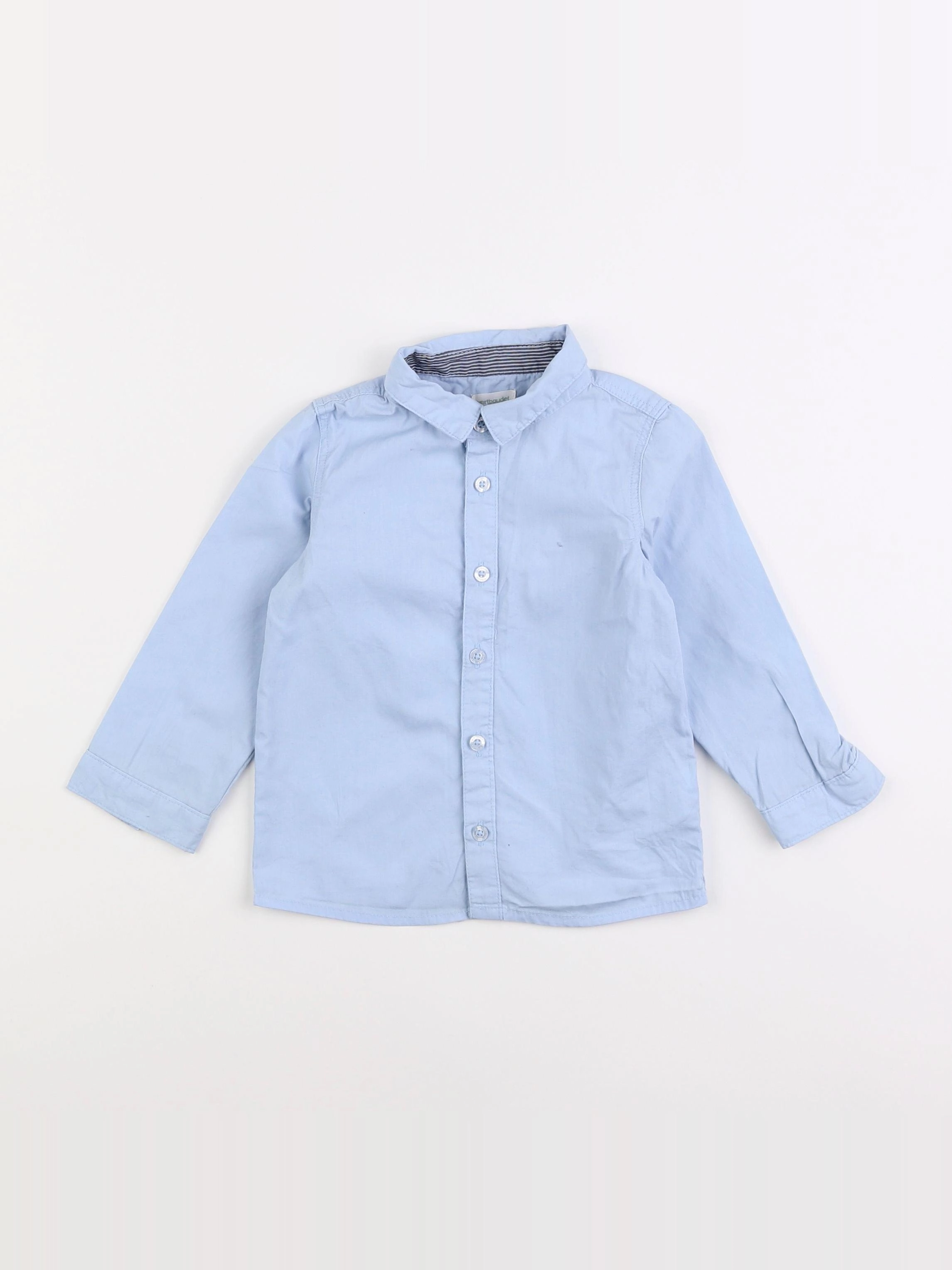 Vertbaudet - chemise bleu - 2 ans