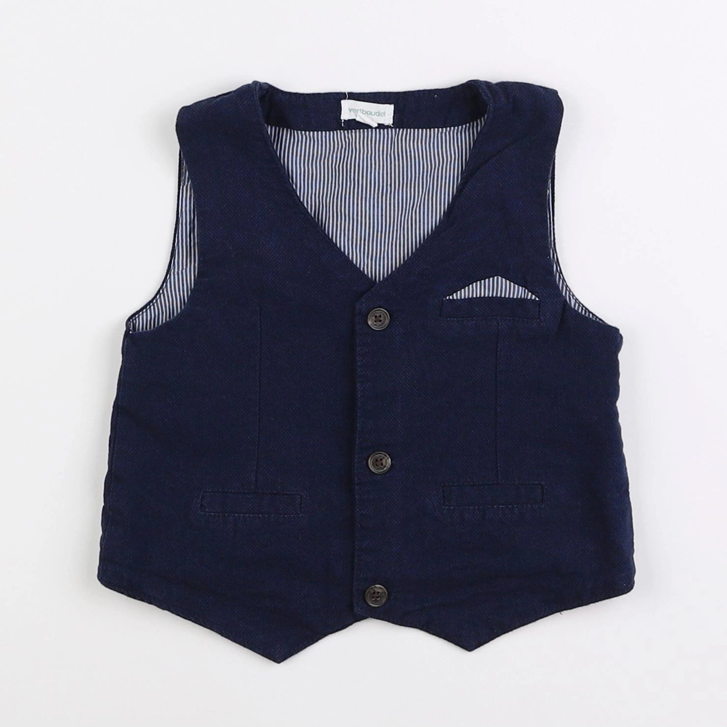 Vertbaudet - gilet bleu - 2 ans