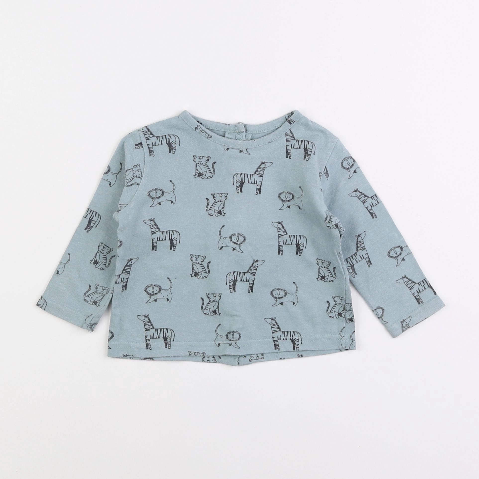 Vertbaudet - tee-shirt vert - 6 mois