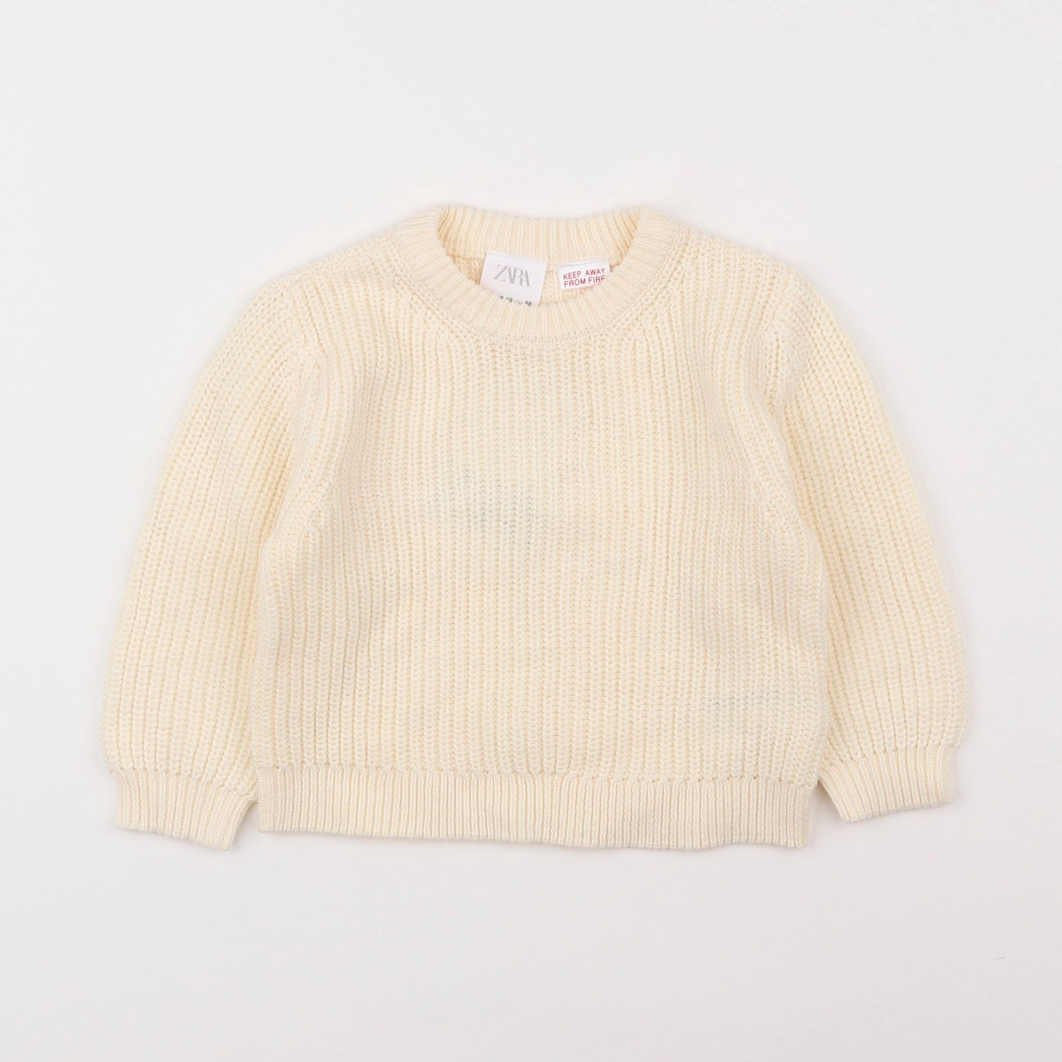 Zara - pull beige - 12/18 mois