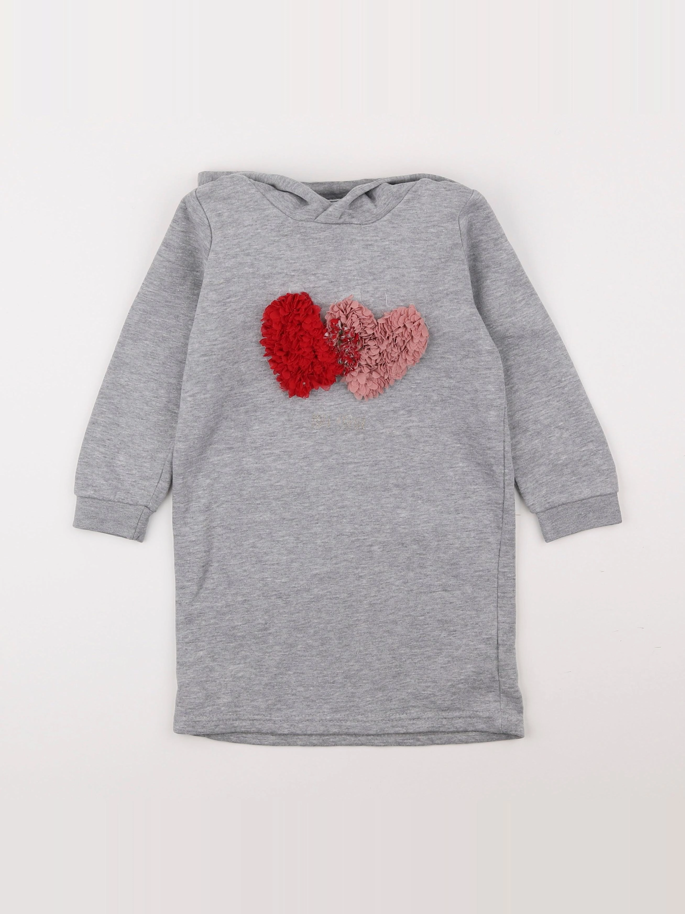Vertbaudet - robe gris - 5 ans