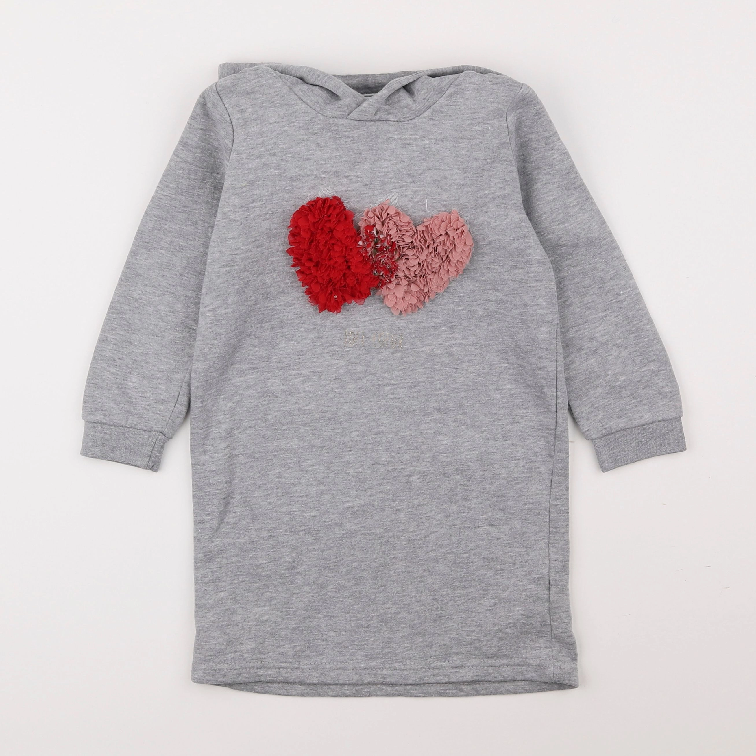 Vertbaudet - robe gris - 5 ans