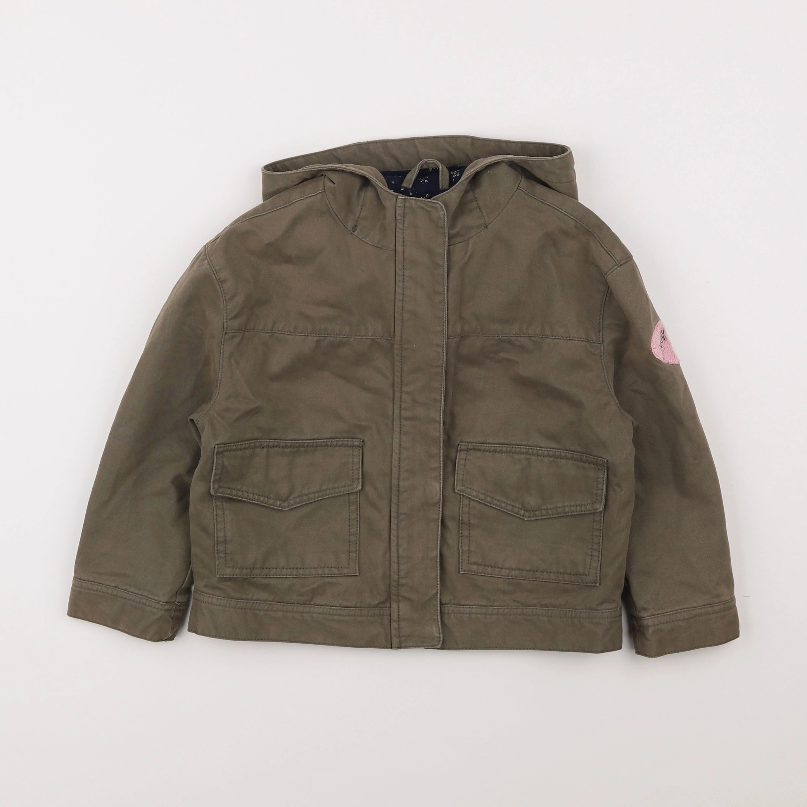 Vertbaudet - veste doublé vert - 5 ans