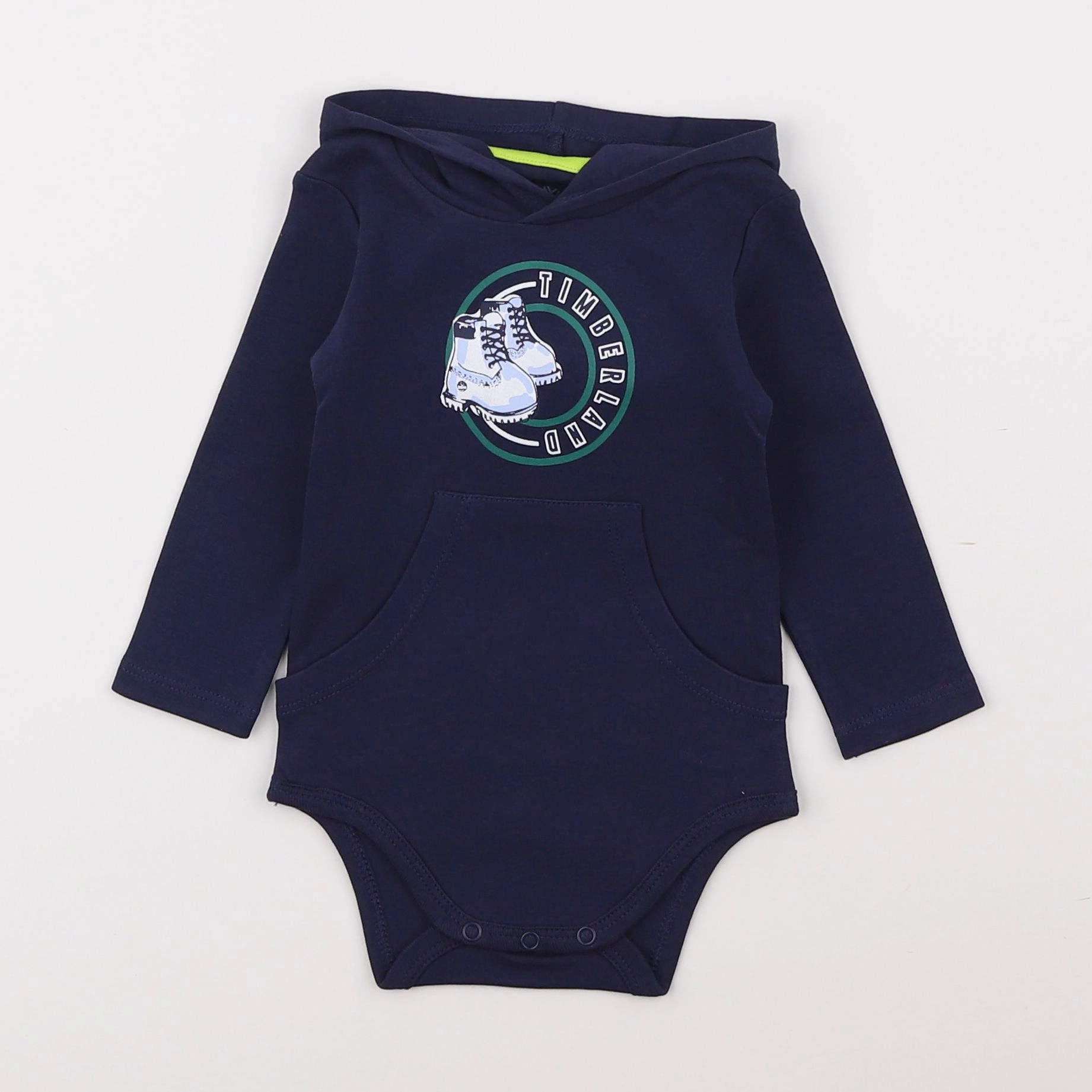 Timberland - body tee-shirt bleu - 6 mois