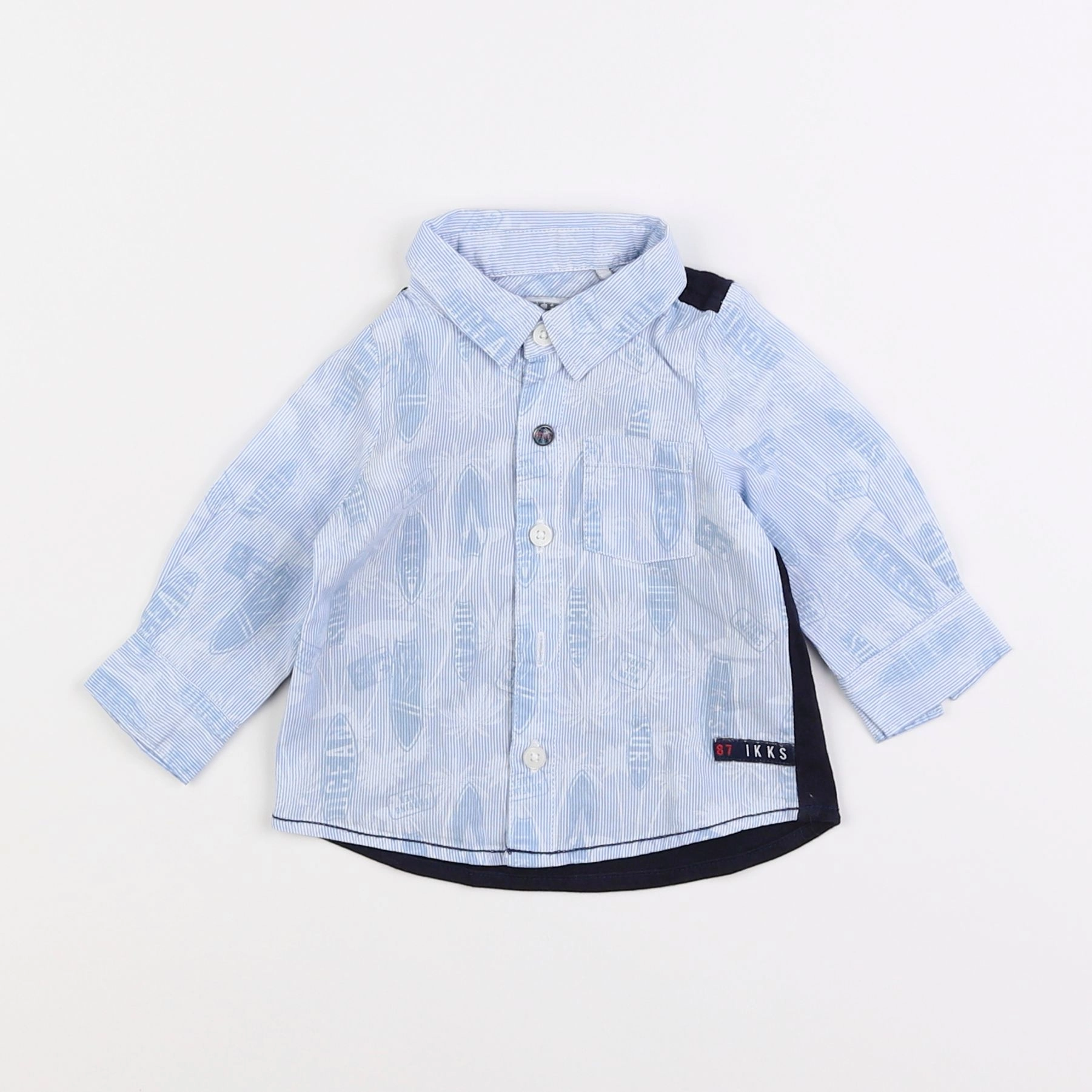 IKKS - chemise bleu - 3 mois