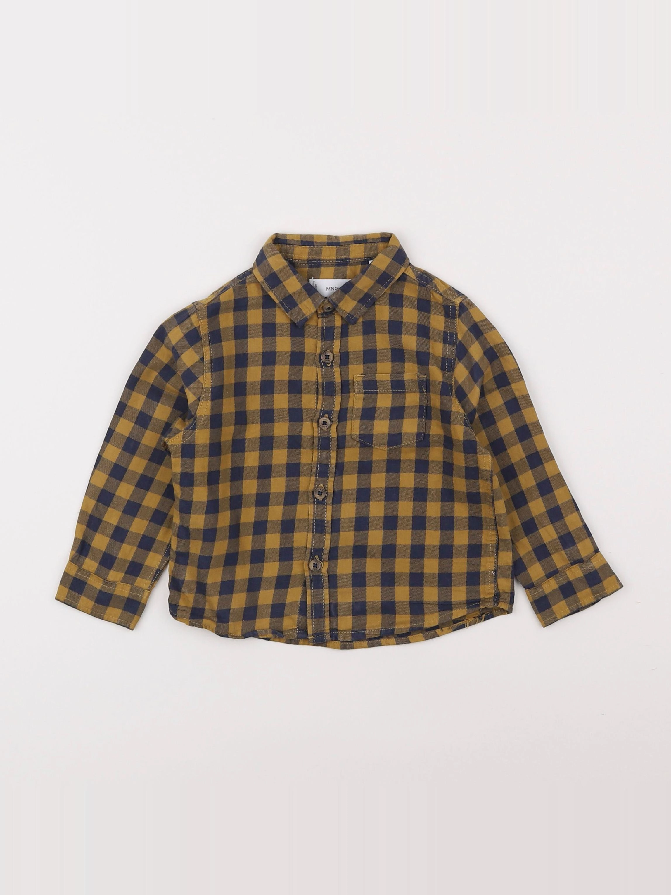 Mango - chemise jaune - 12/18 mois