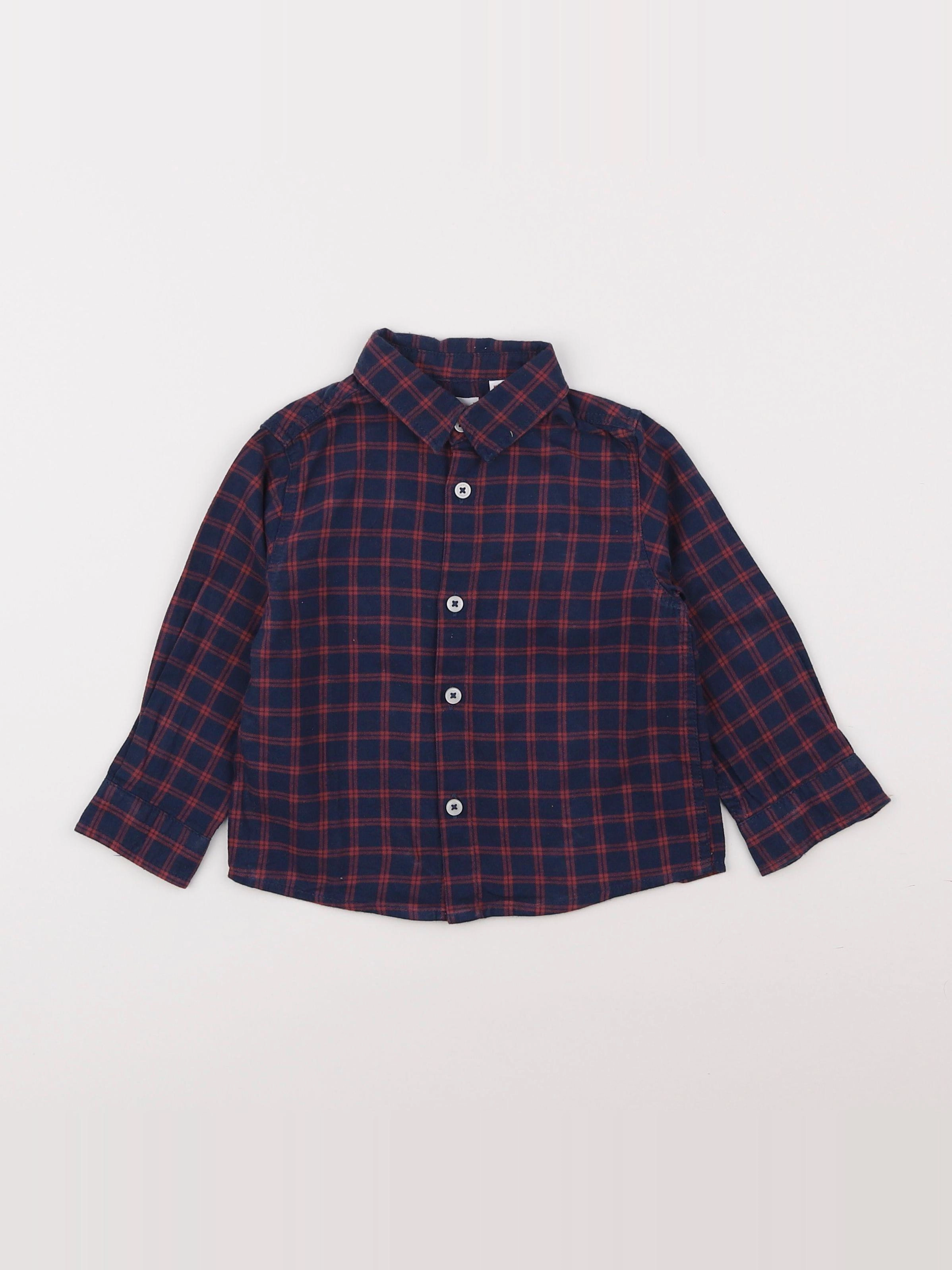 Mango - chemise rouge - 12/18 mois
