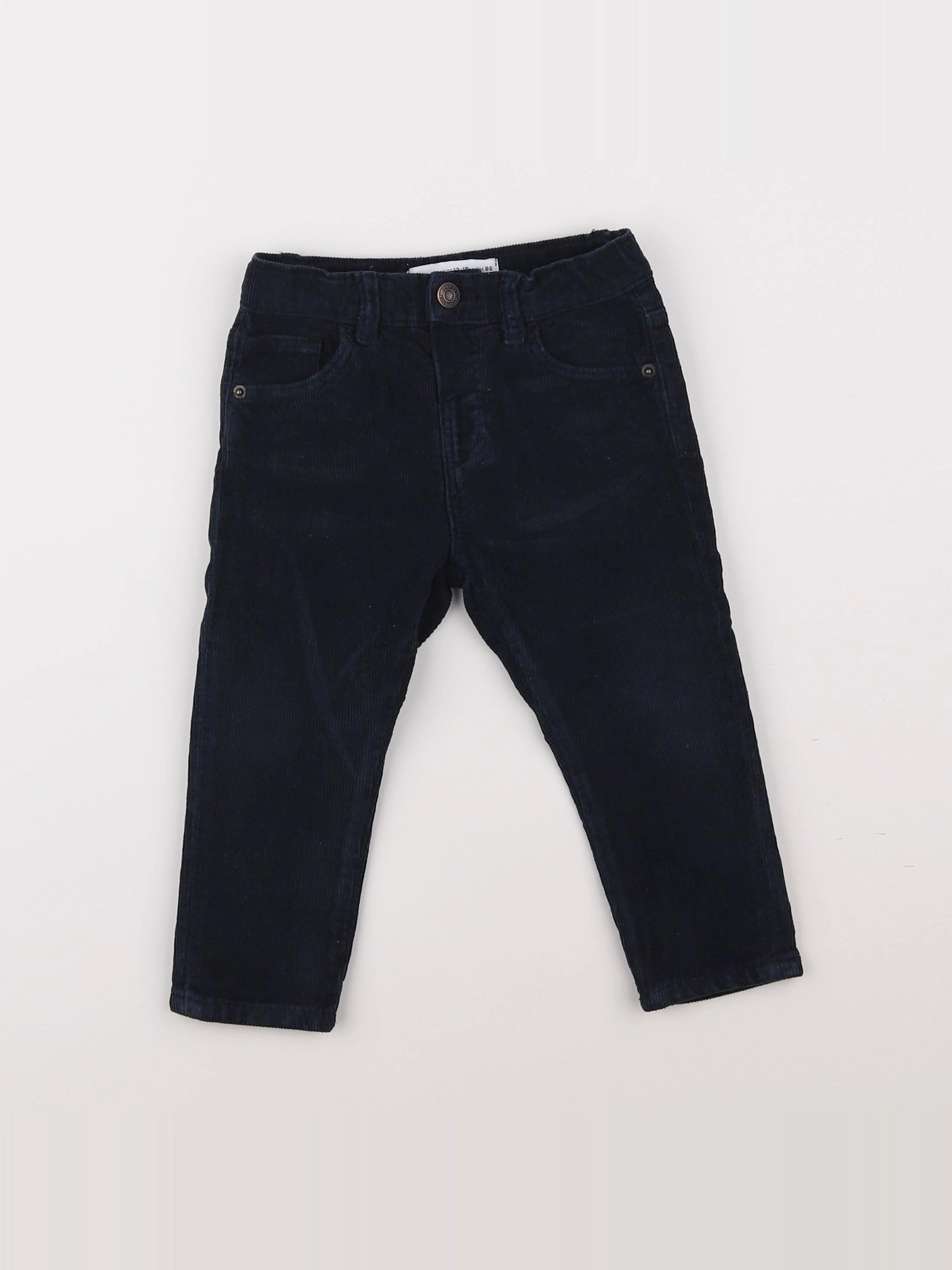 Zara - pantalon bleu - 12/18 mois