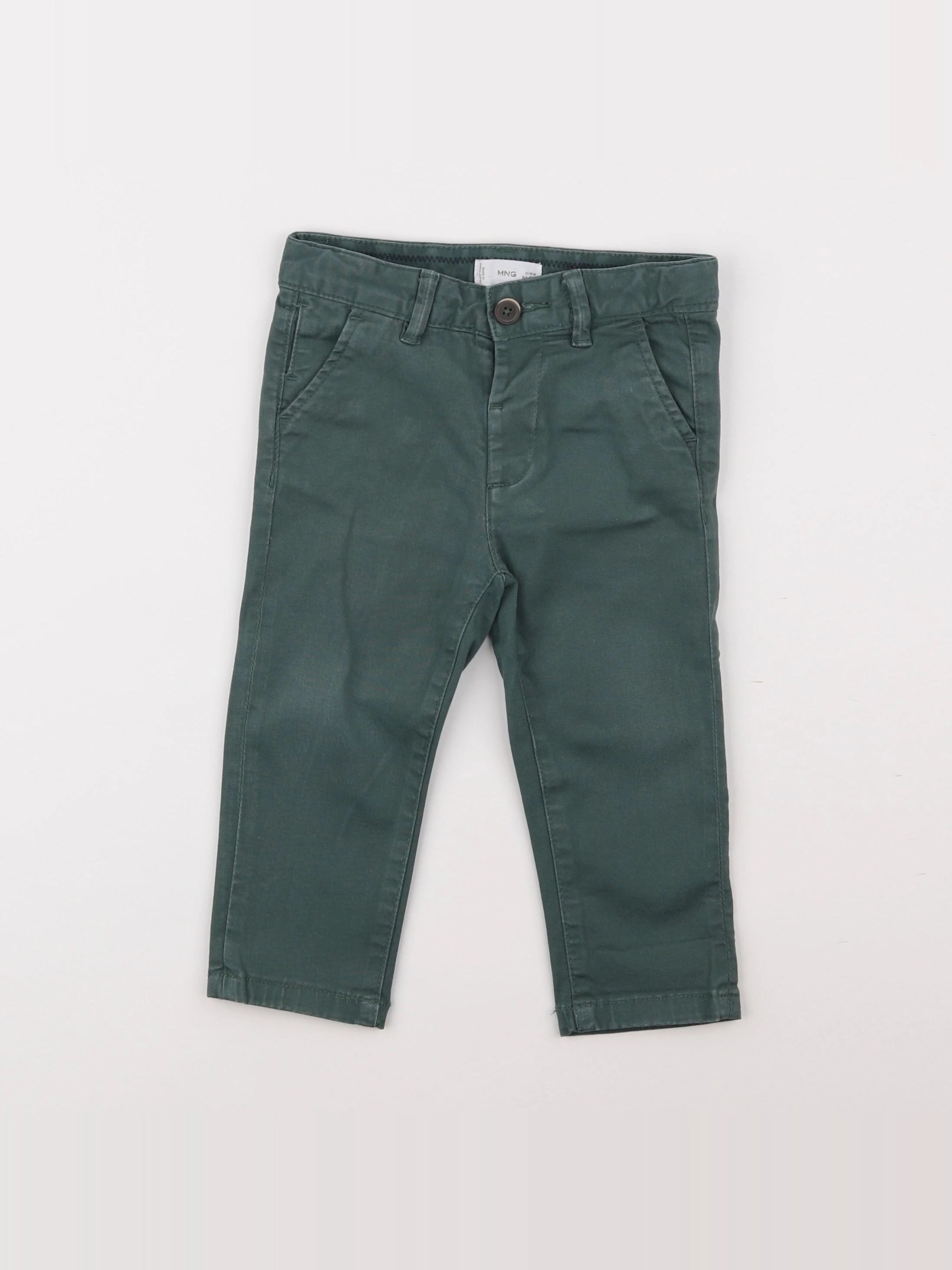 Mango - pantalon vert - 12/18 mois