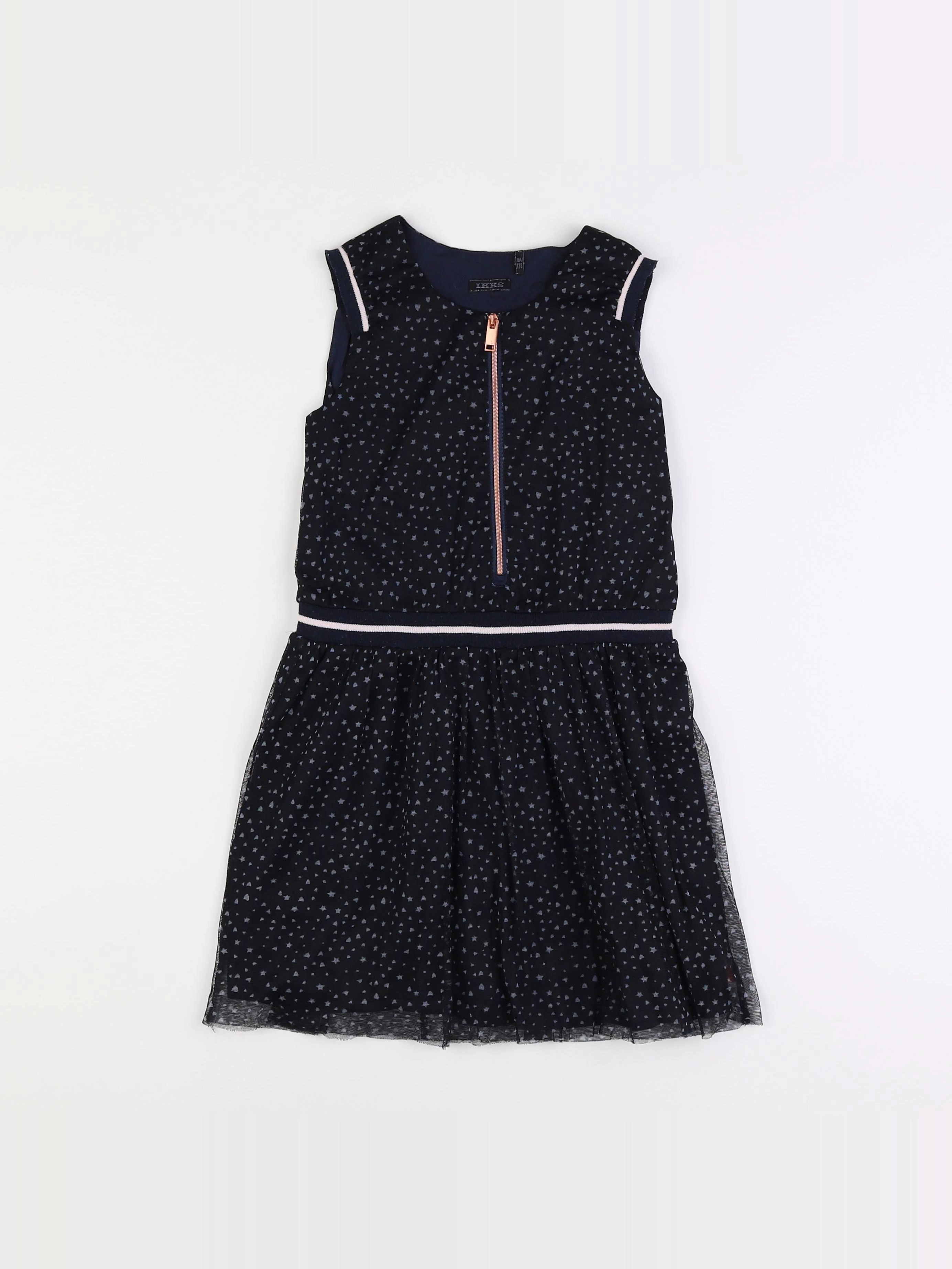 IKKS - robe noir - 8 ans