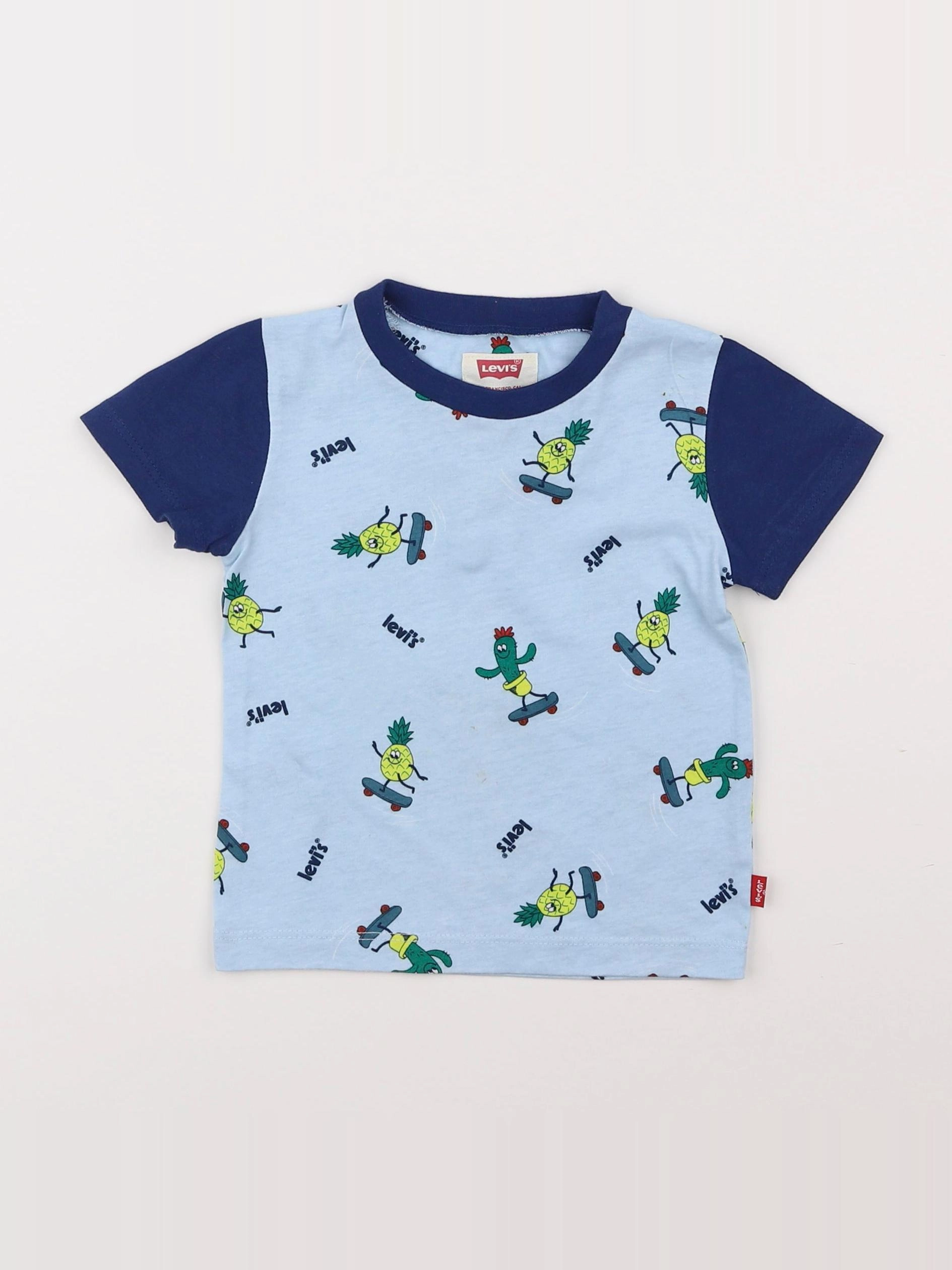 Levi's - tee-shirt bleu - 12 mois