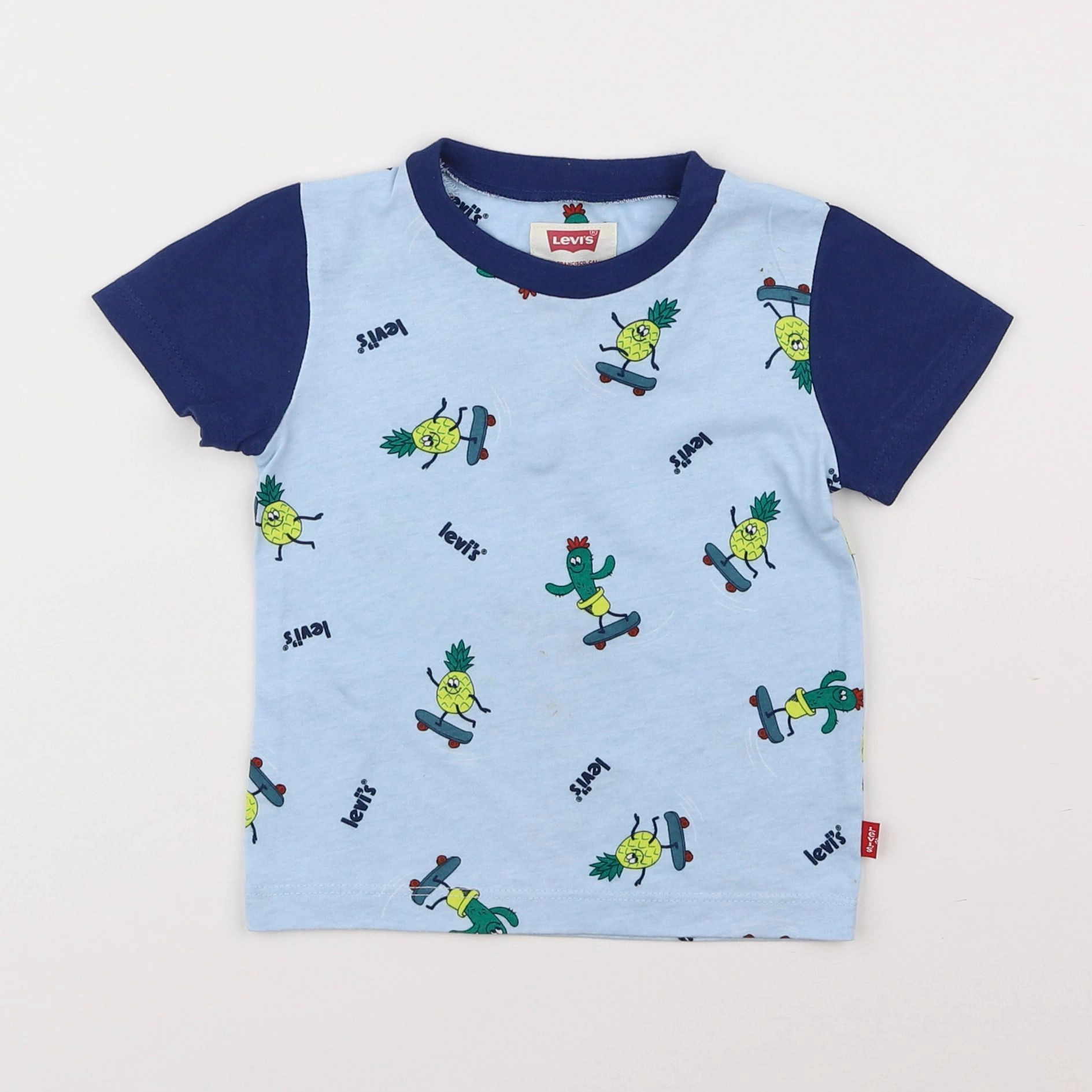 Levi's - tee-shirt bleu - 12 mois