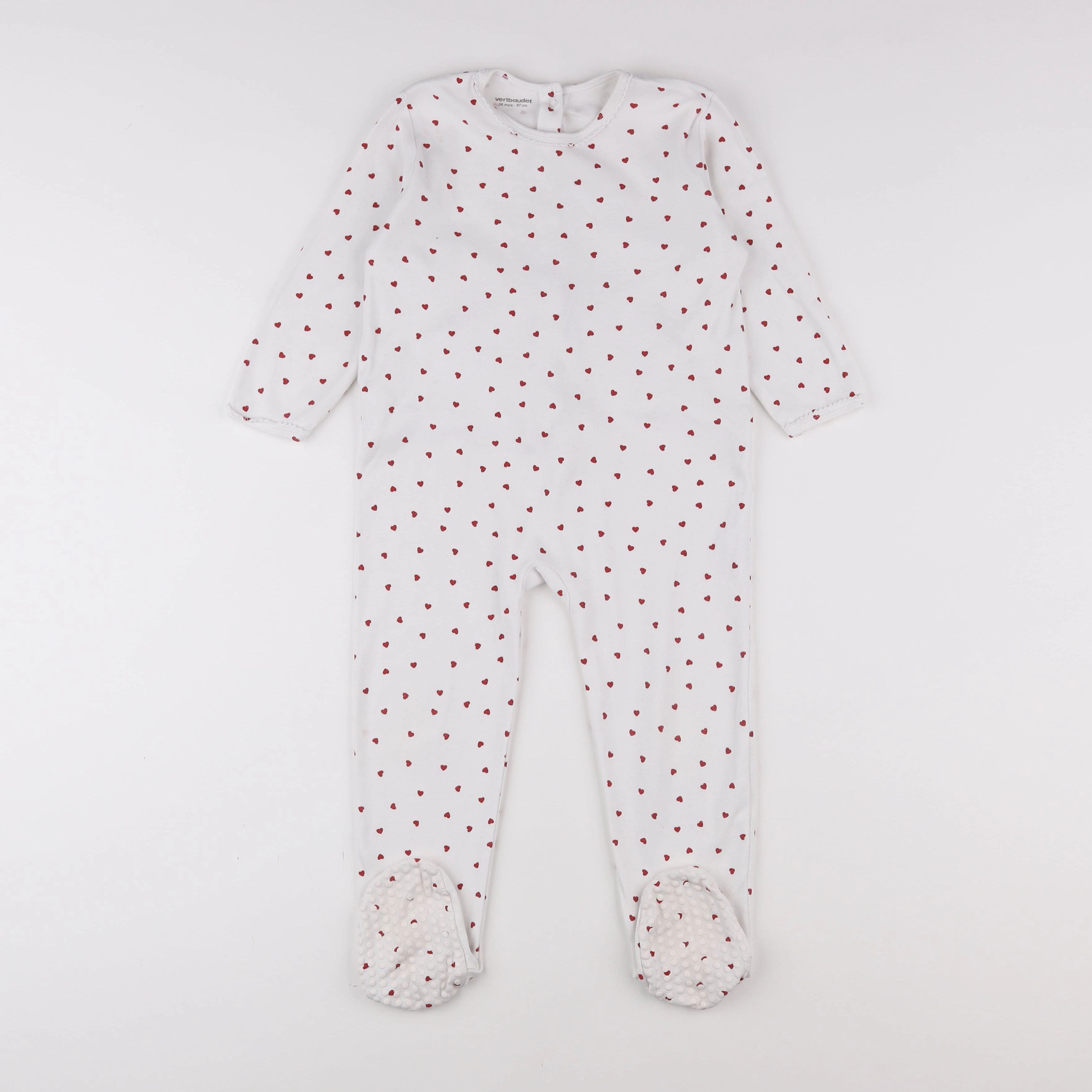 Vertbaudet - pyjama coton blanc - 3 ans