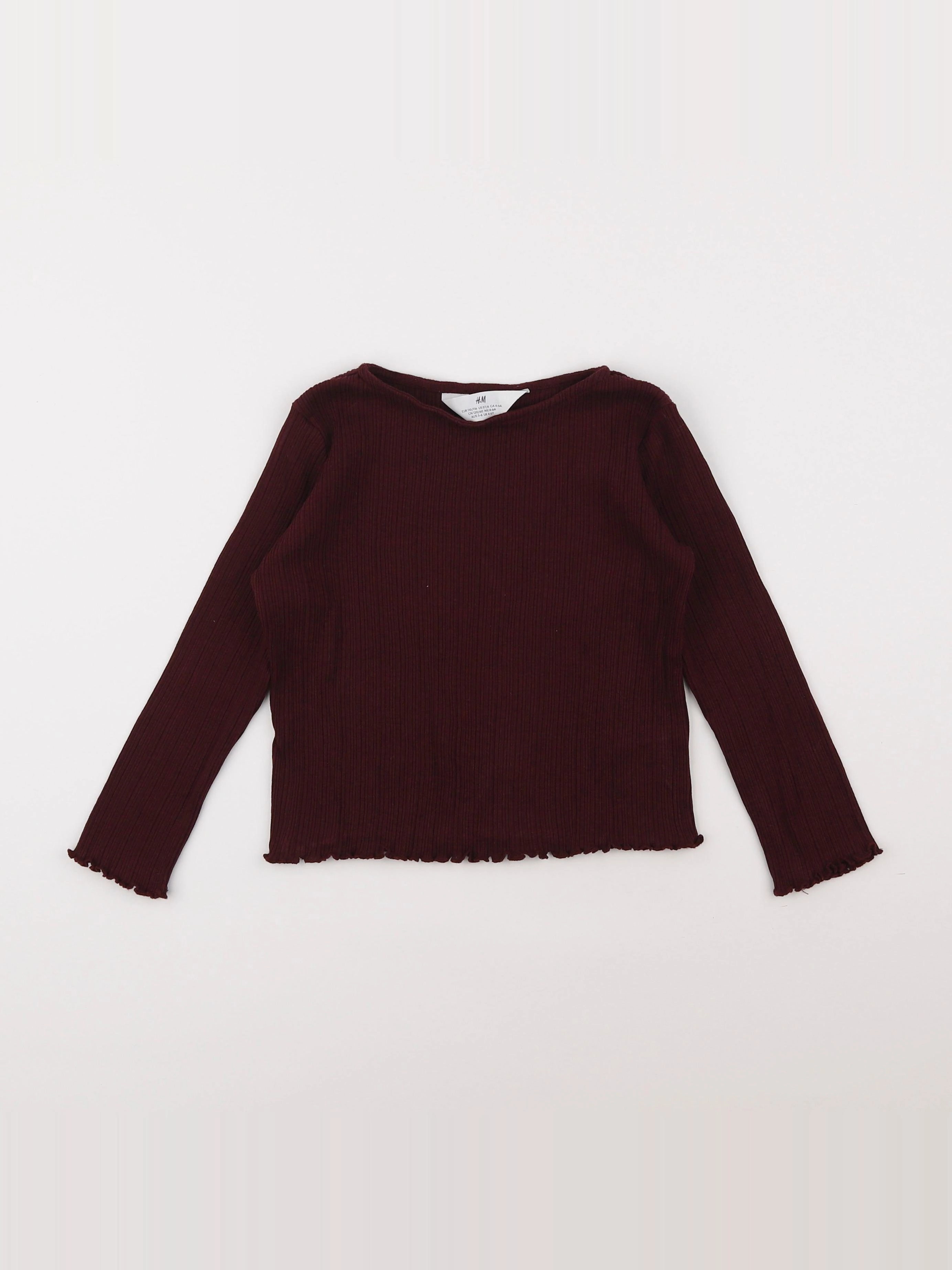 H&M - tee-shirt violet - 4/6 ans