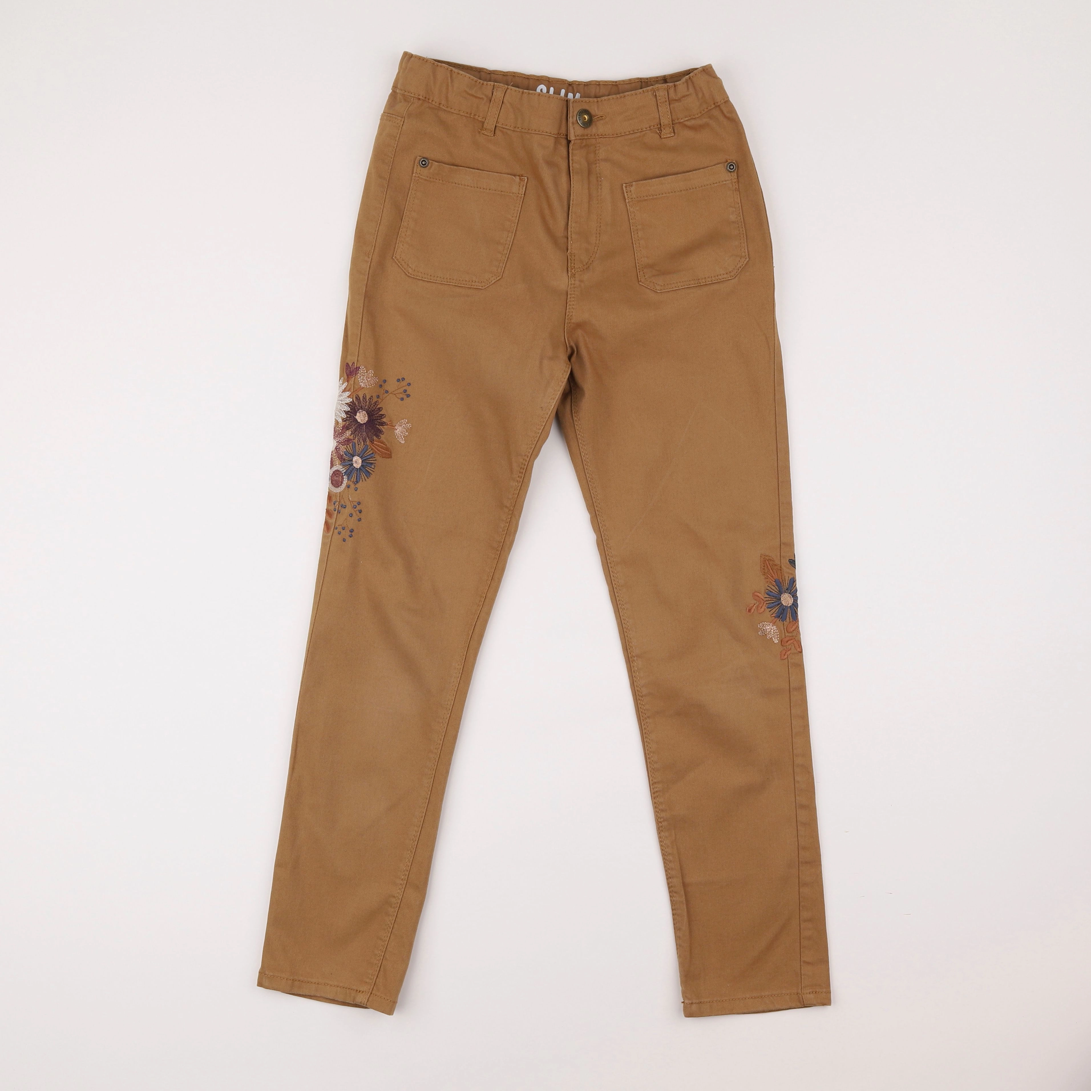 Vertbaudet - pantalon marron - 10 ans
