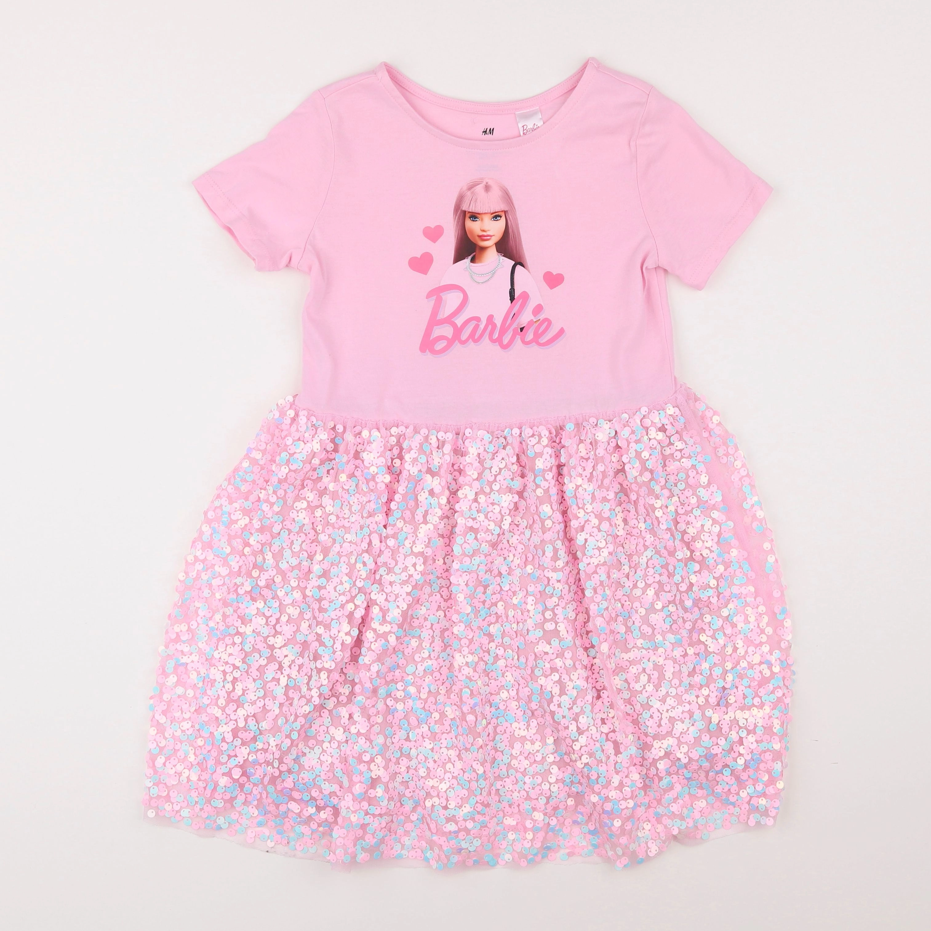 H&M - robe rose - 4/6 ans