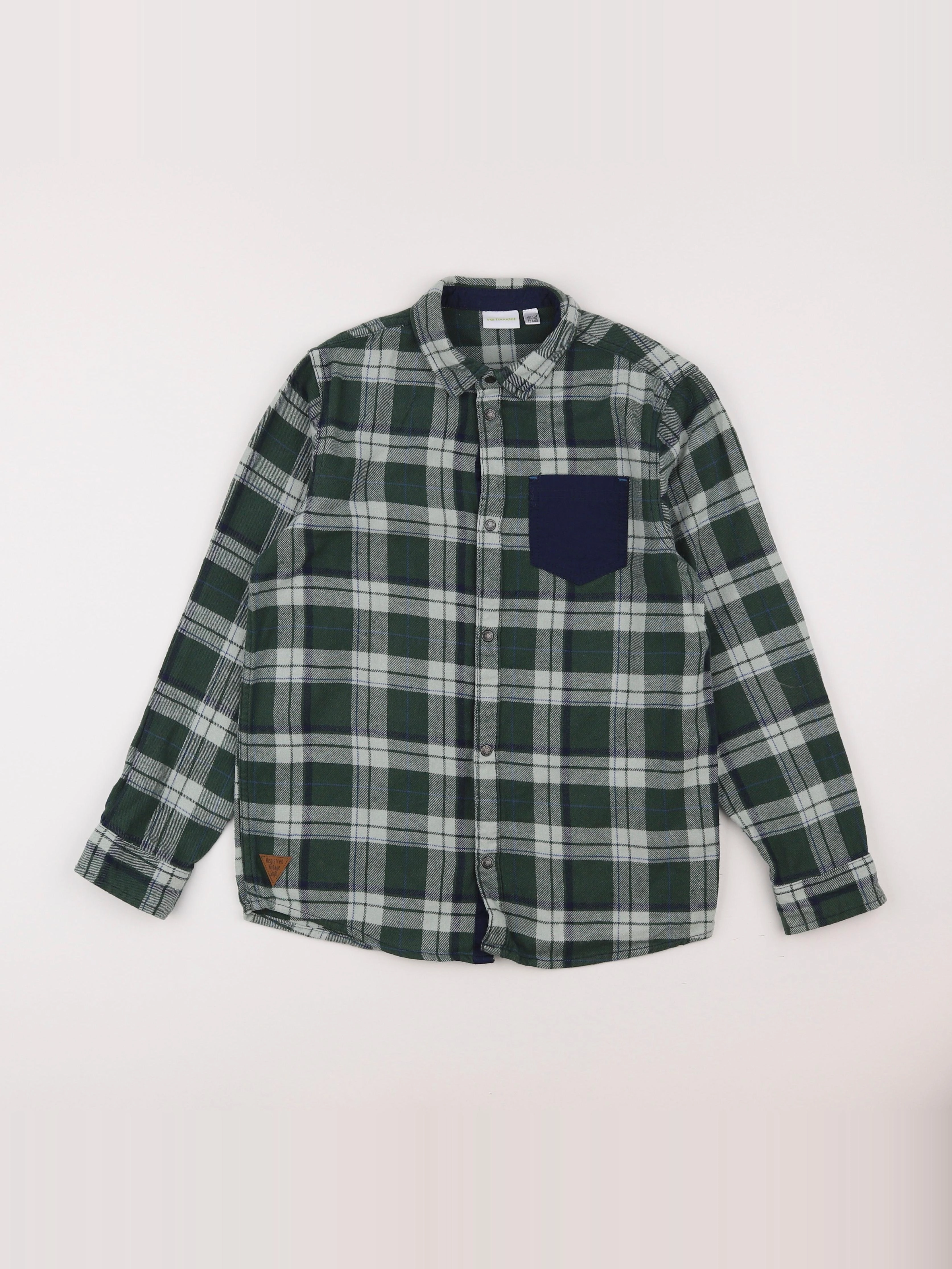 Vertbaudet - chemise vert - 12 ans