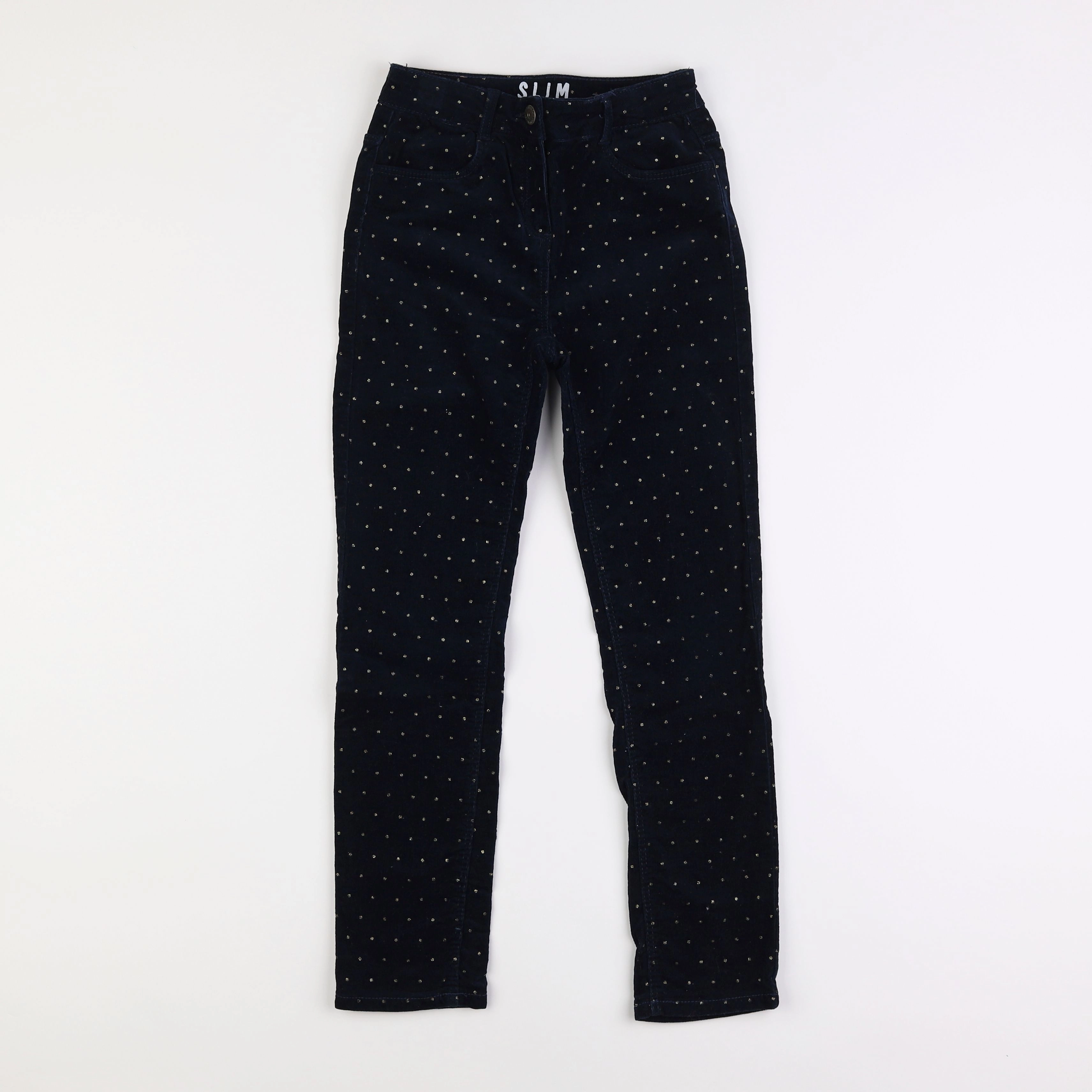 Vertbaudet - pantalon bleu - 10 ans