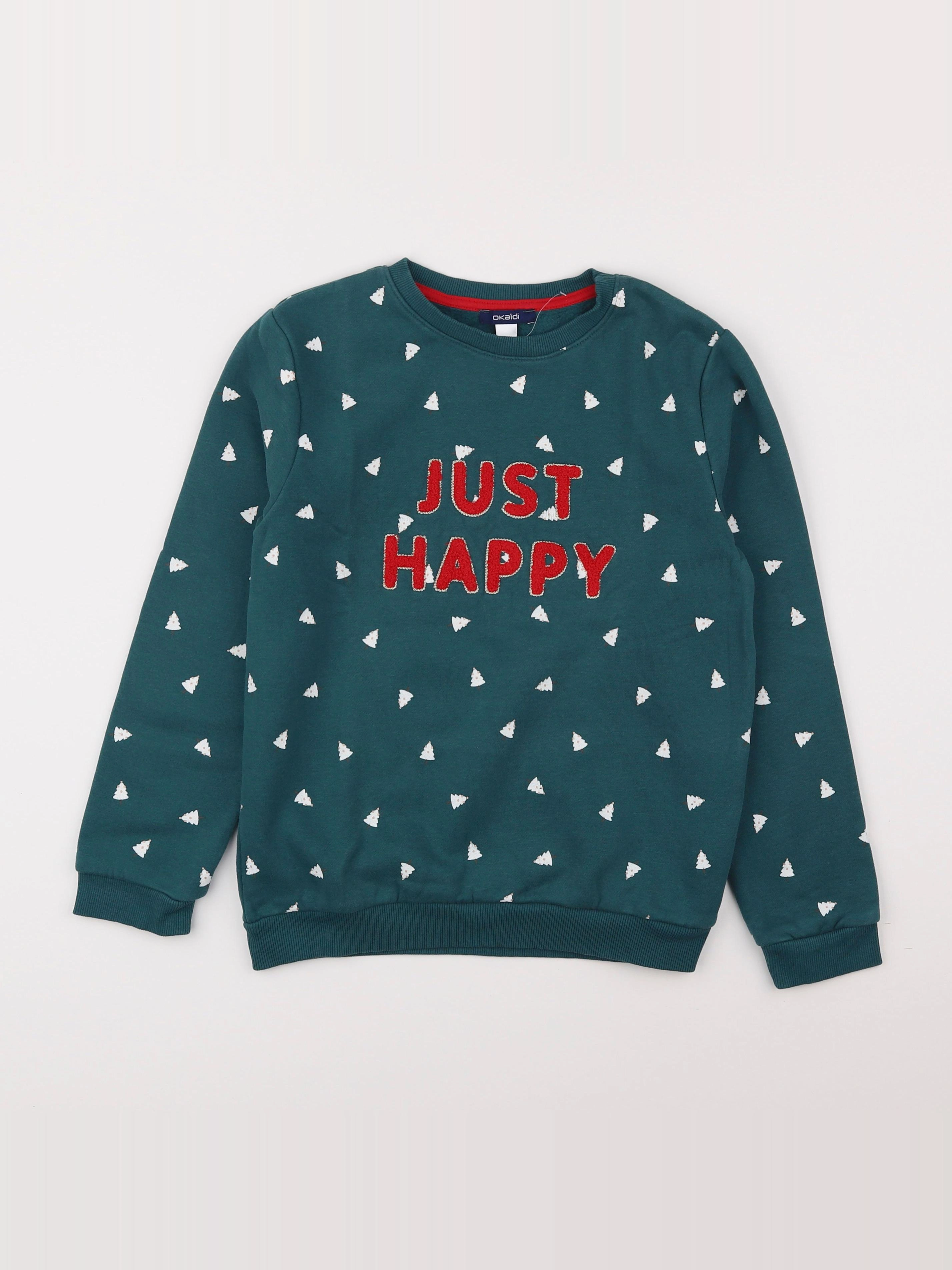 Okaidi - sweat vert - 10 ans