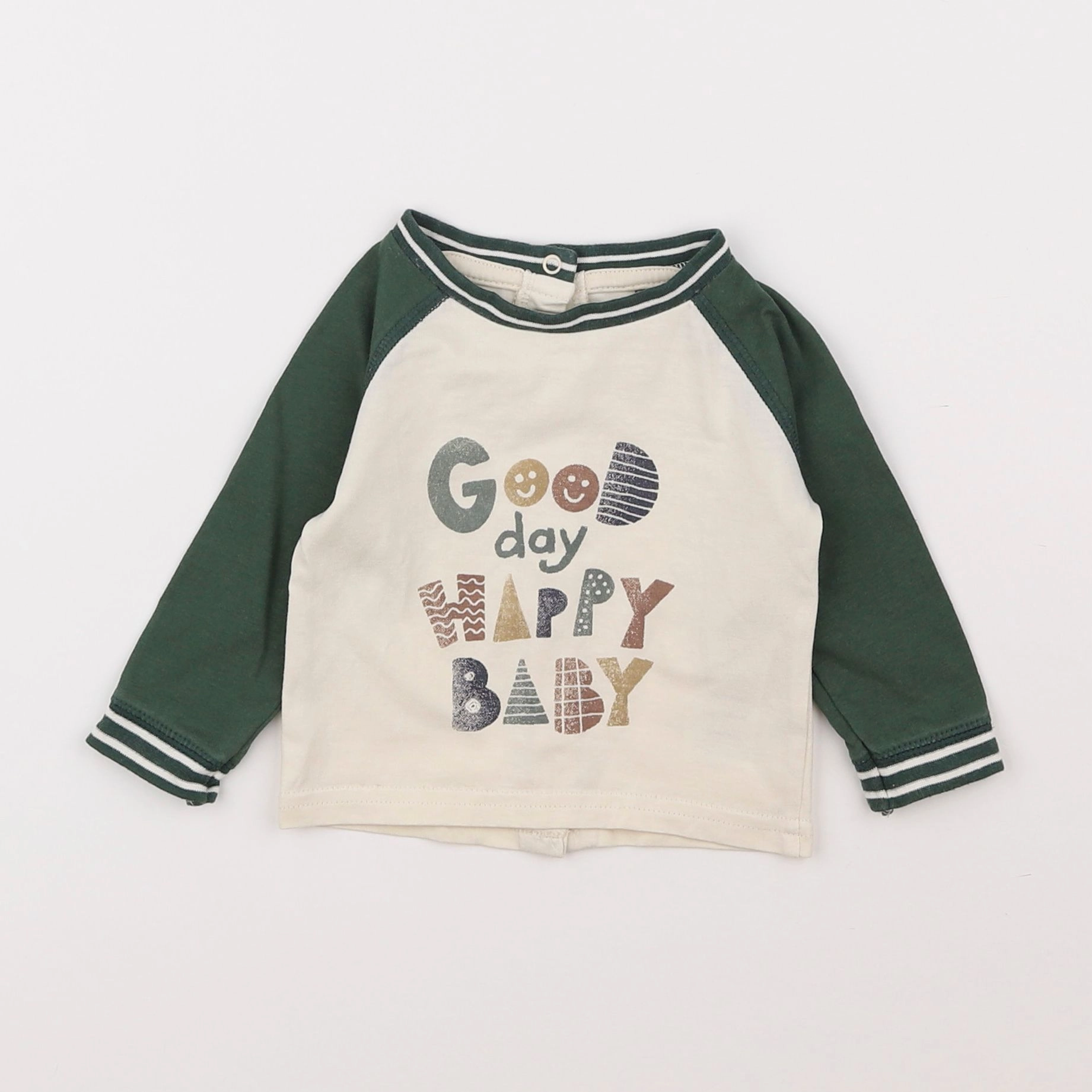 Vertbaudet - tee-shirt vert - 3 mois
