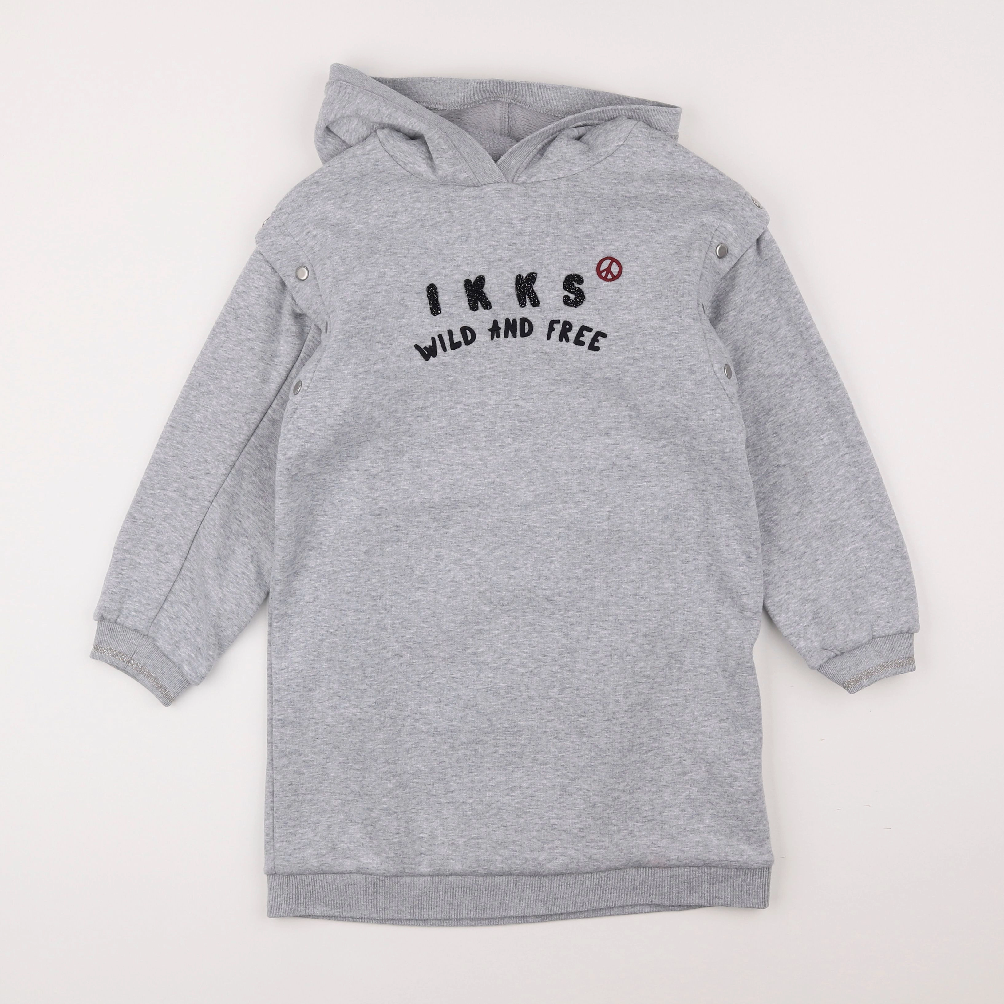 IKKS - robe gris - 8 ans