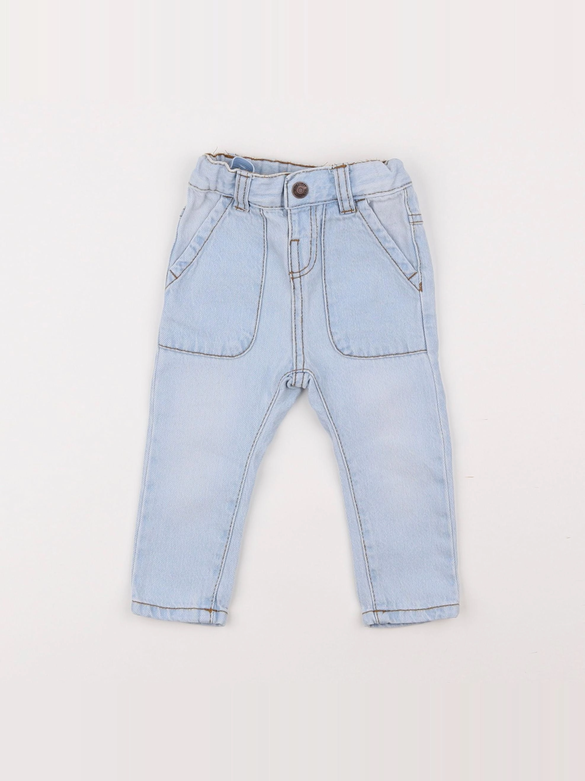 Vertbaudet - jean bleu - 3 mois