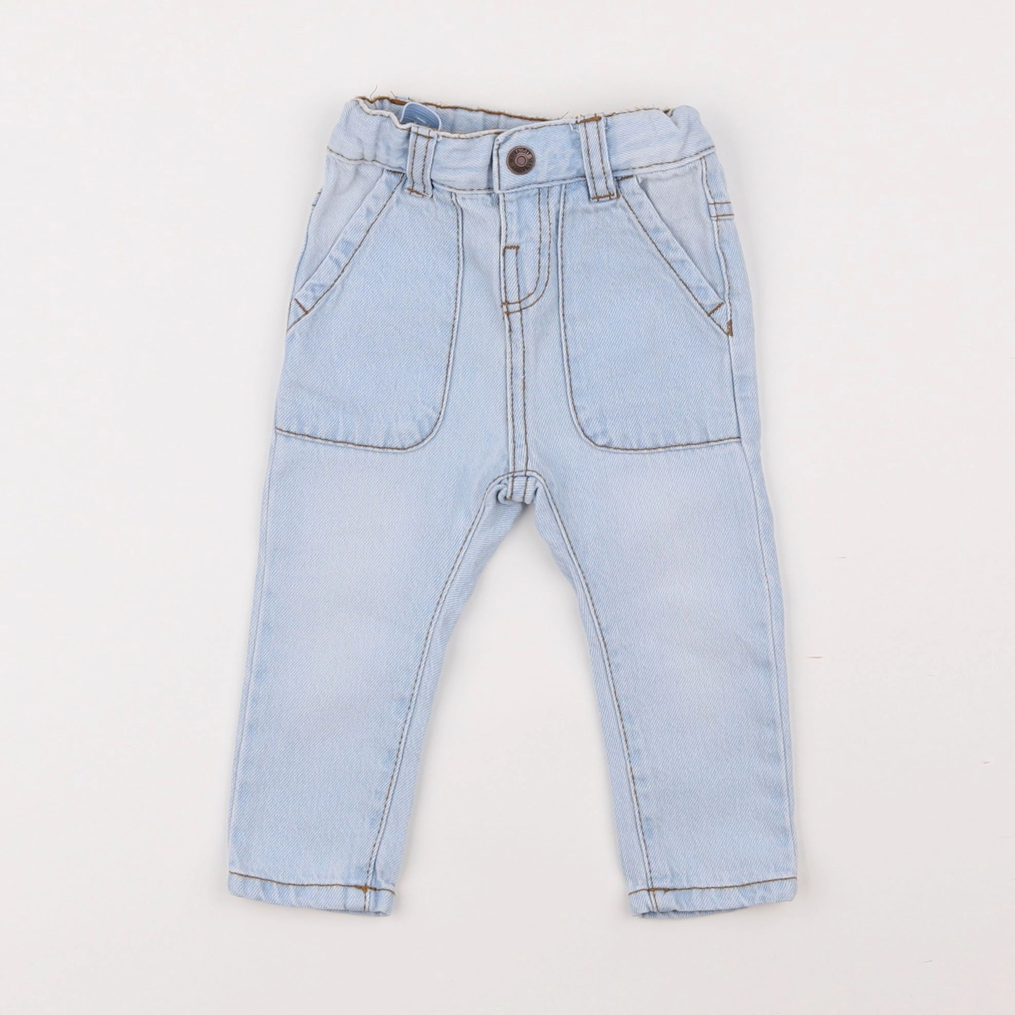Vertbaudet - jean bleu - 3 mois