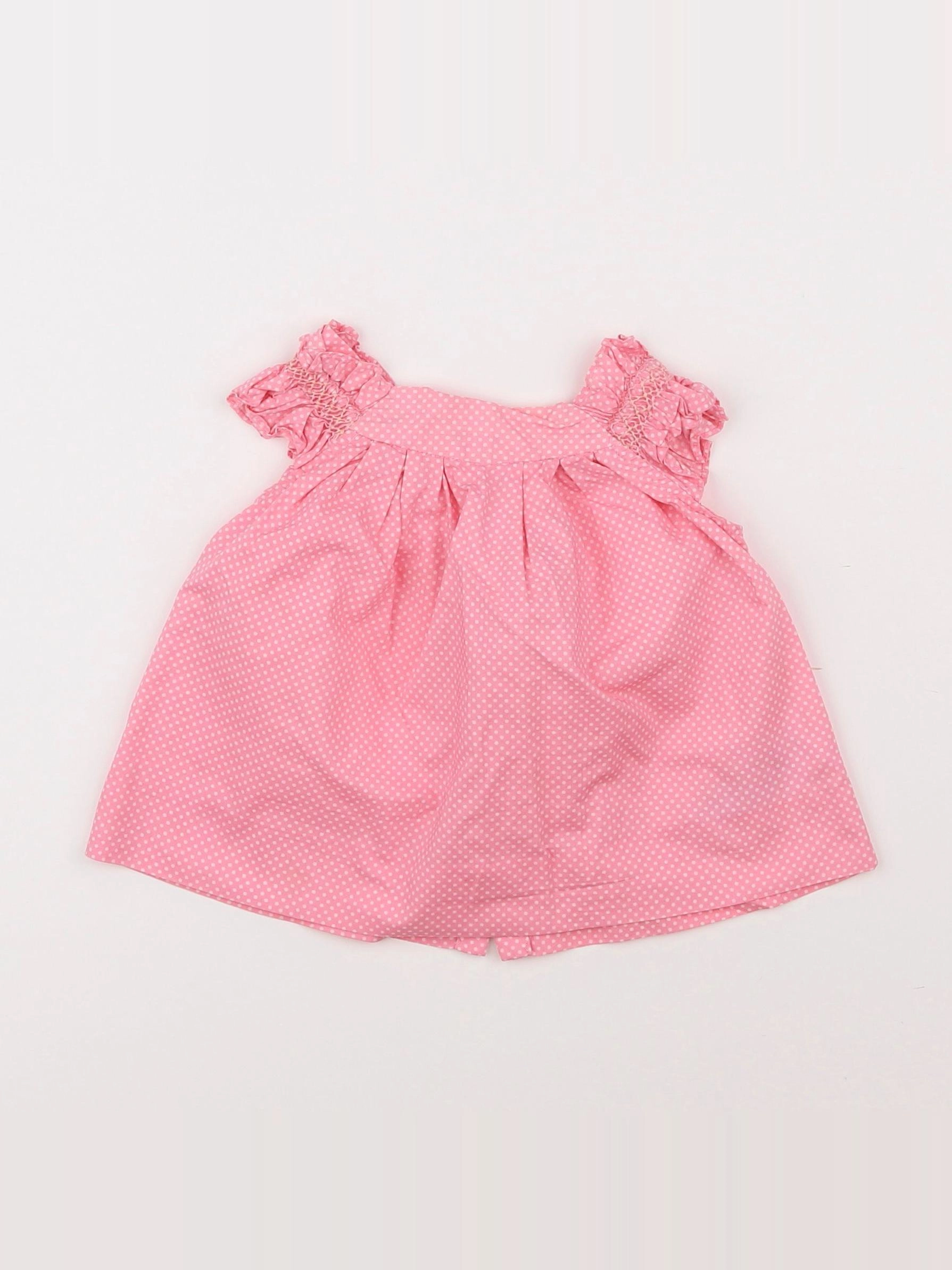 Jacadi - robe rose - 6 mois