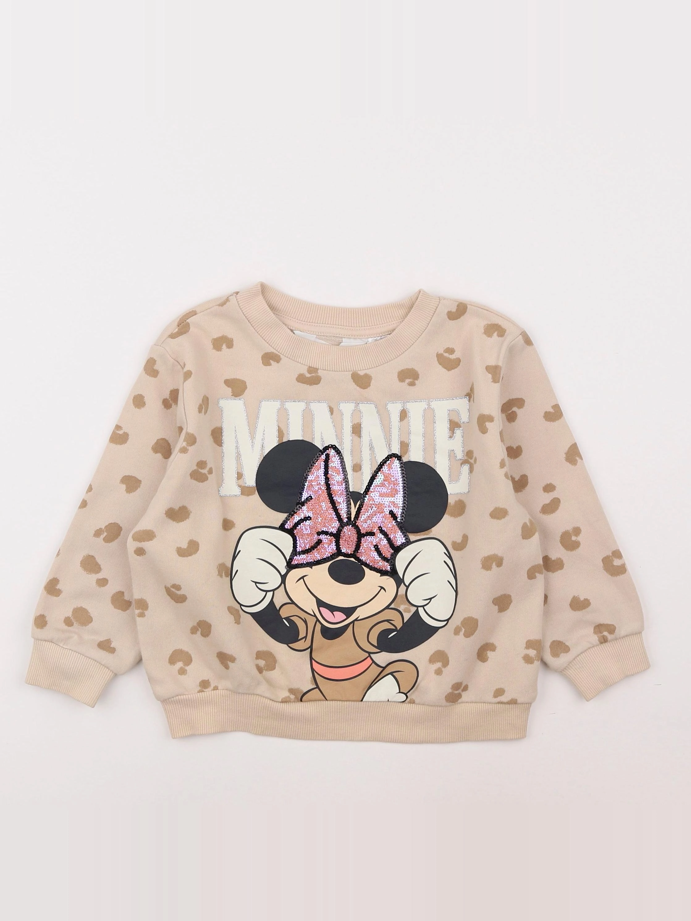 H&M - sweat beige - 18 mois à 2 ans