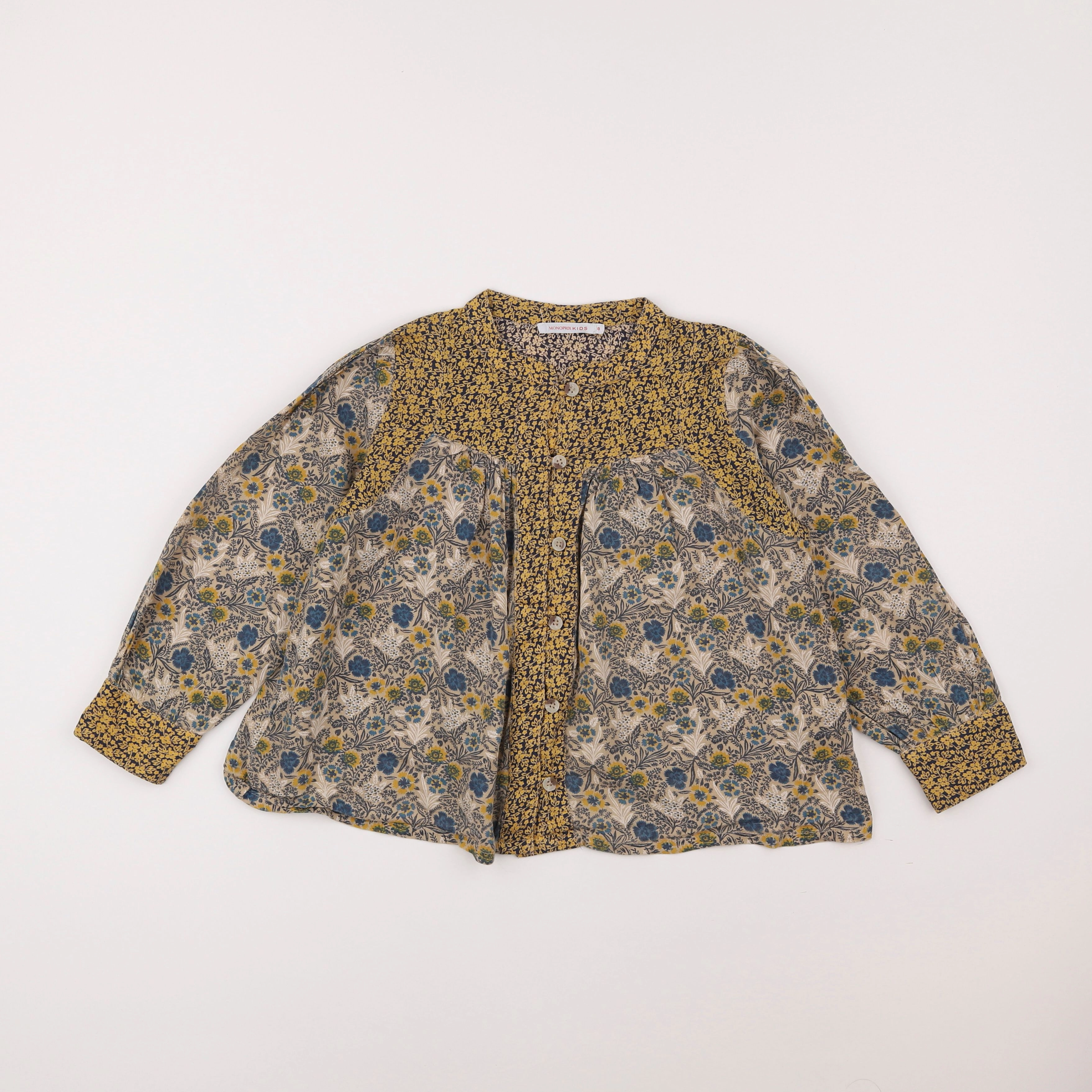 Monoprix - blouse multicolore - 8 ans