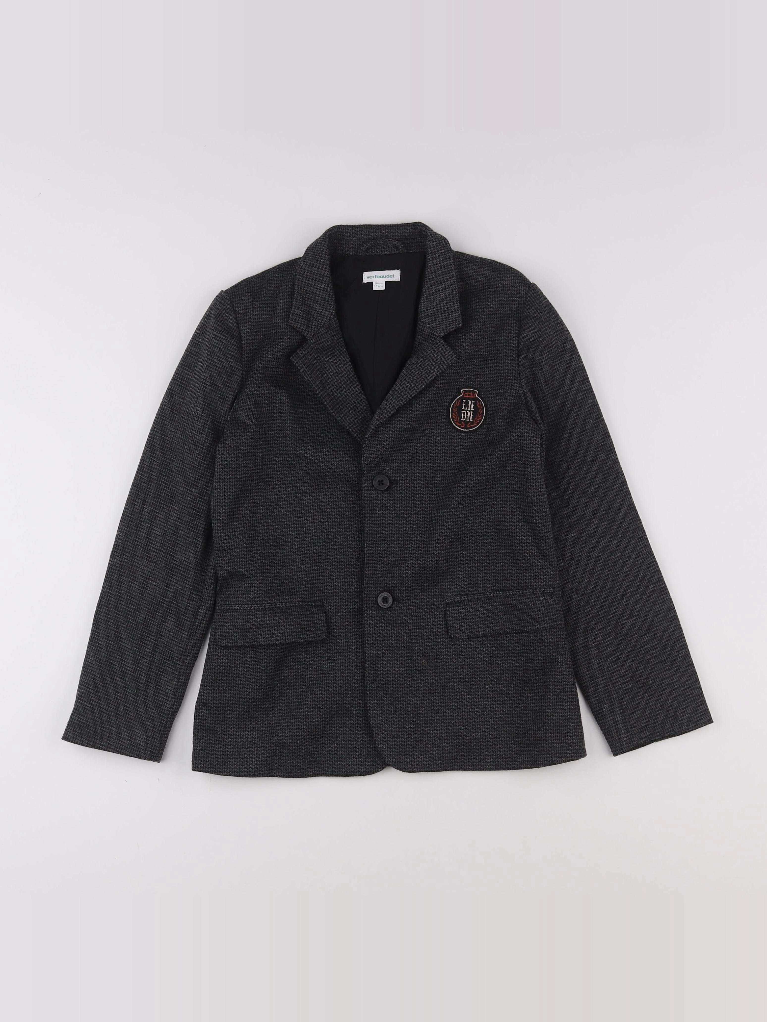 Vertbaudet - veste gris - 10 ans