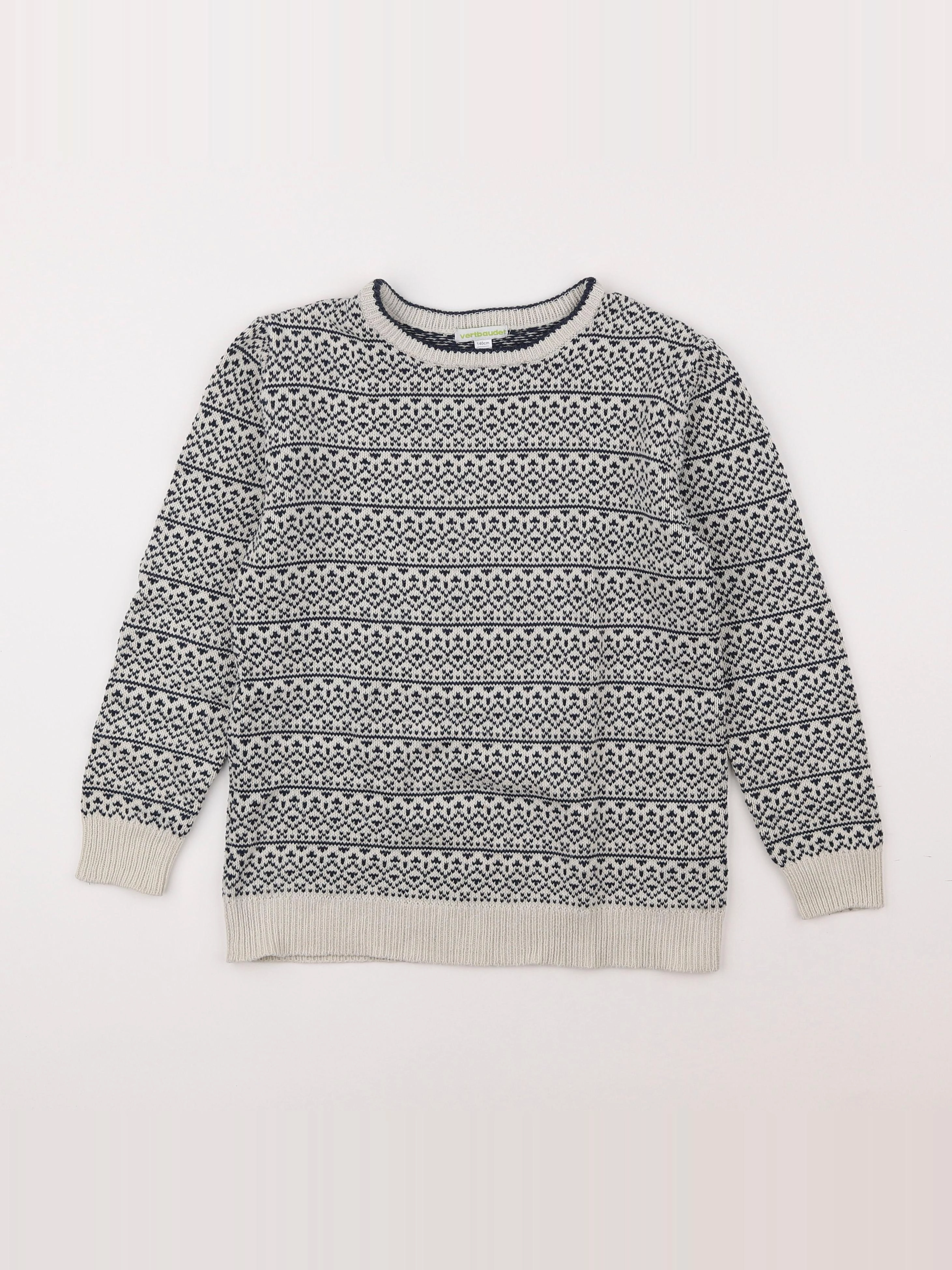 Vertbaudet - pull bleu - 10 ans