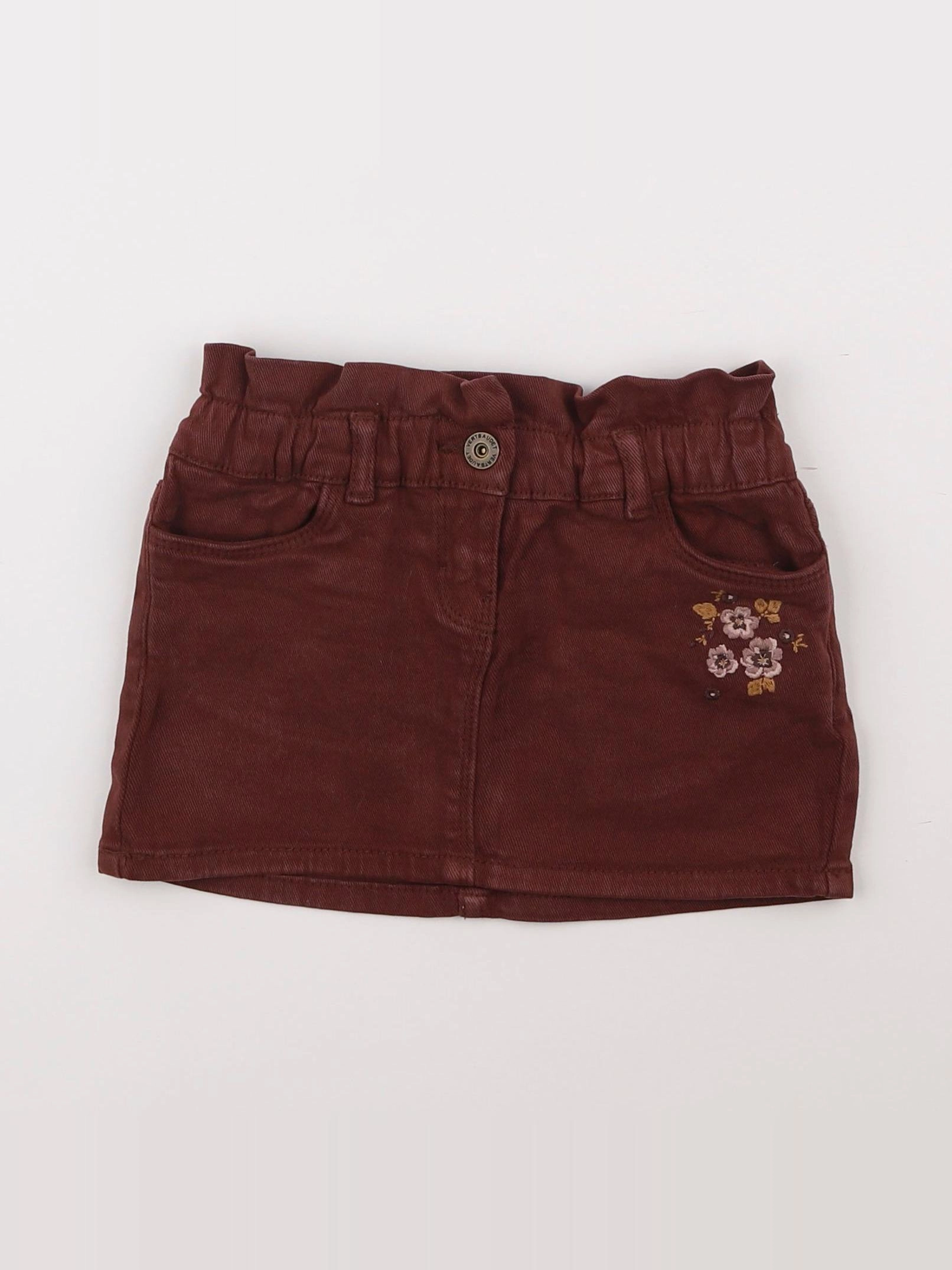 Vertbaudet - jupe marron - 3 ans